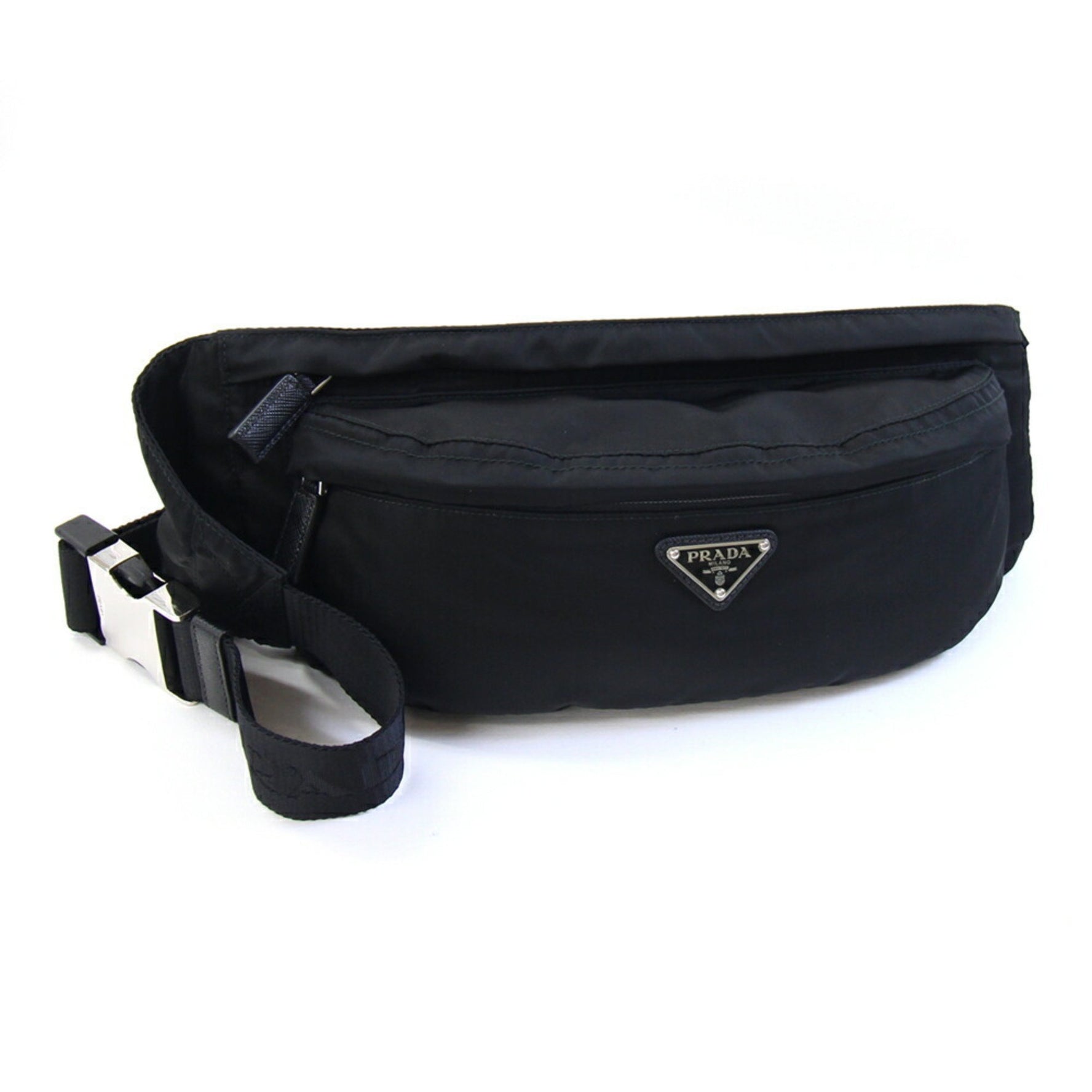 Prada Body Bag Nylon Leather Men's