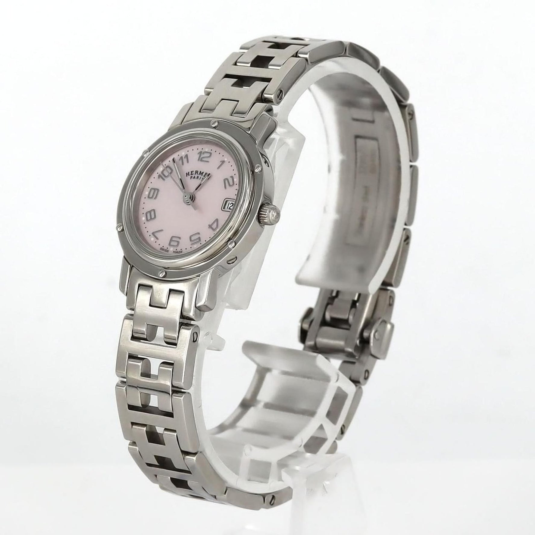 Hermes Clipper Nacle SS Quartz Watch
