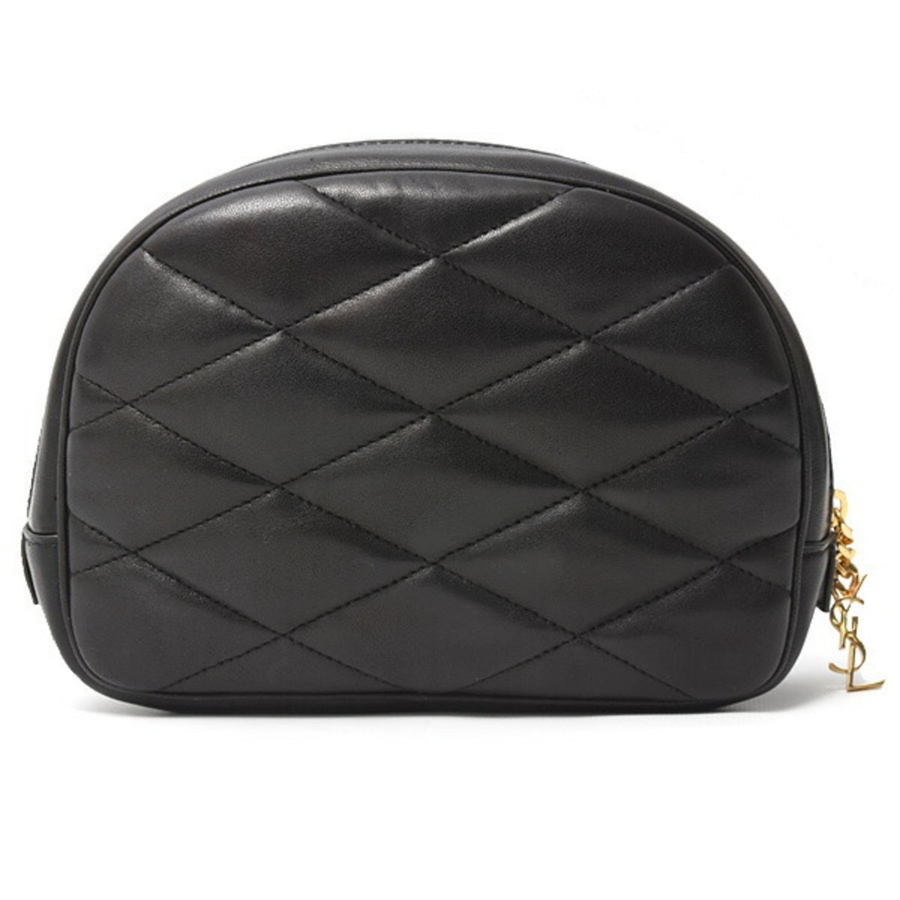 Saint Laurent Women's Quilted Pouch Black Lambskin SAINT LAURENT