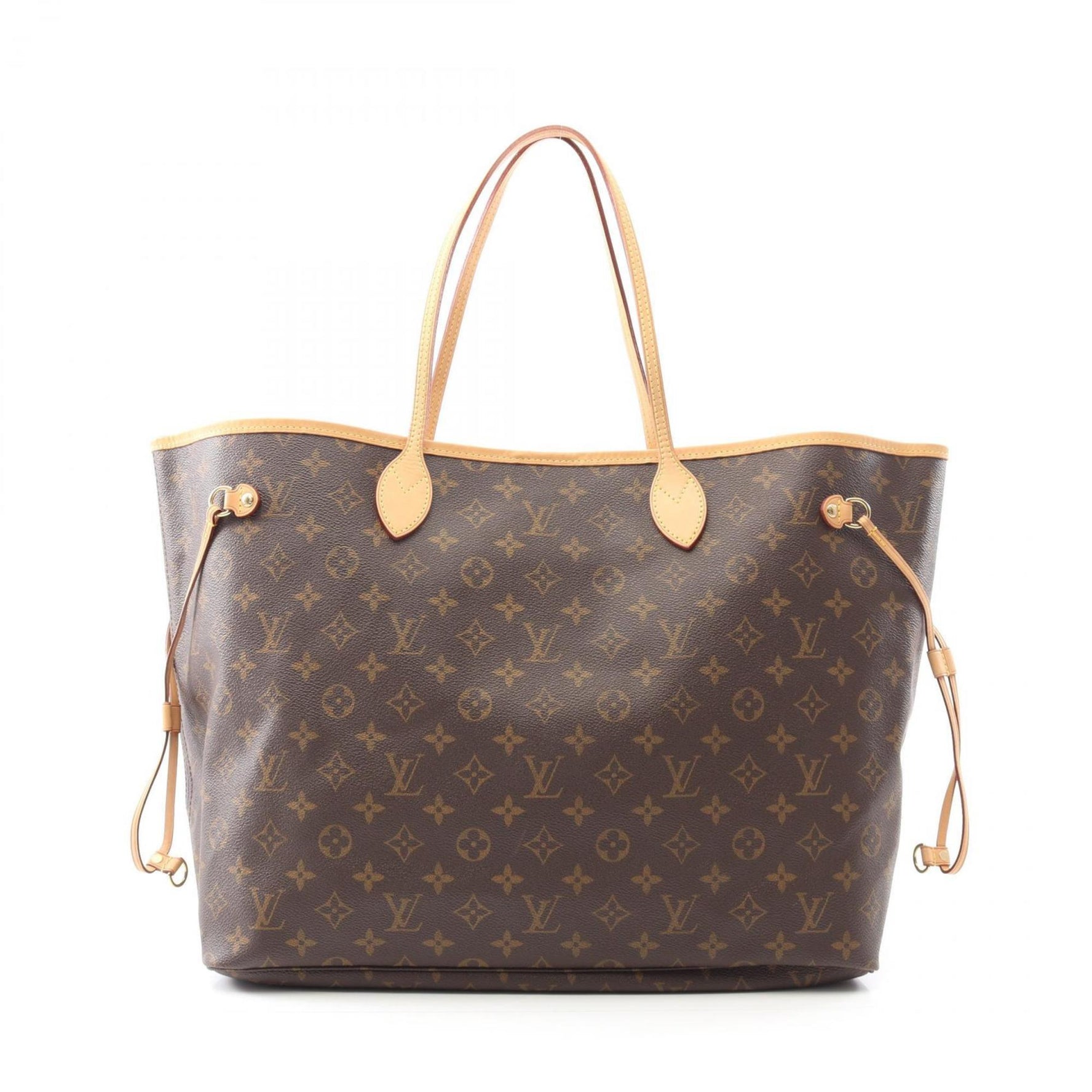 Louis Vuitton Neverfull GM Tote Bag, Coated Canvas and Leather, Monogram, Brown