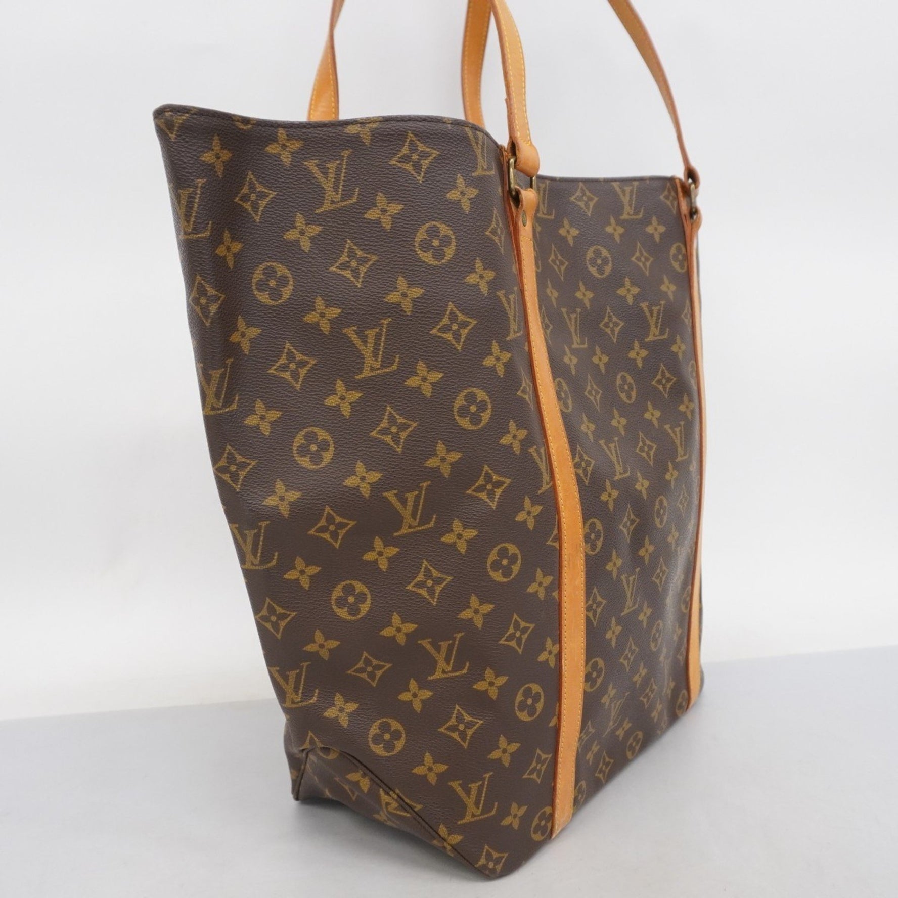 Louis Vuitton Monogram Sac GM Tote Bag M51110 Brown Women's