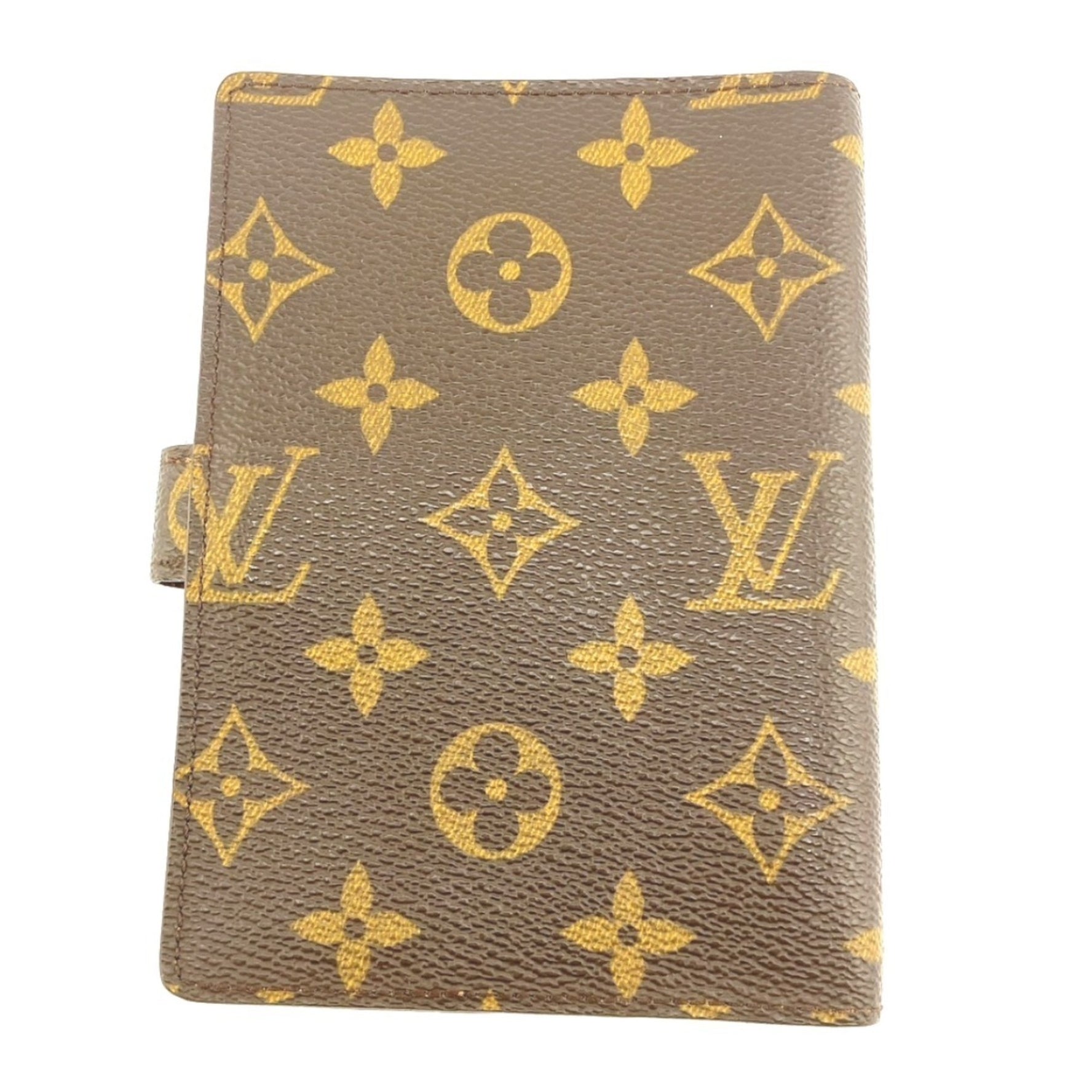 Louis Vuitton LOUIS VUITTON Notebook Cover Case Monogram Agenda PM Canvas R20005 Brown LV