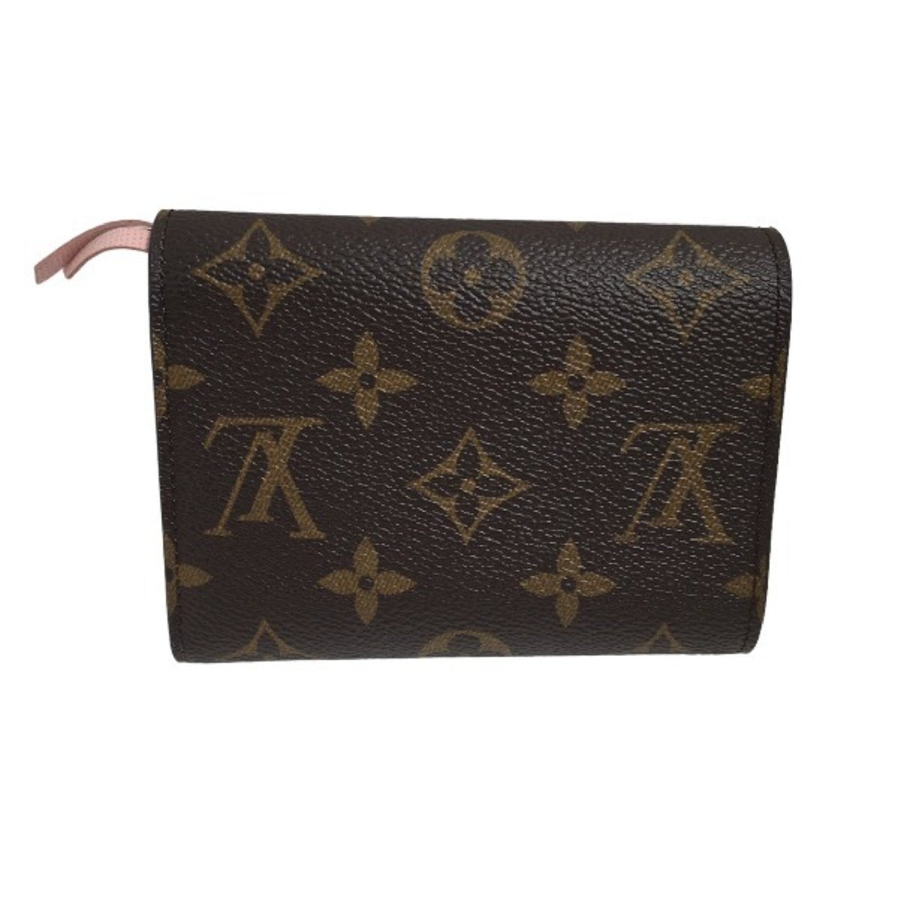 Louis Vuitton Coin Purse with Card Case Monogram Portefeuille Victorine Rose Ballerine LV