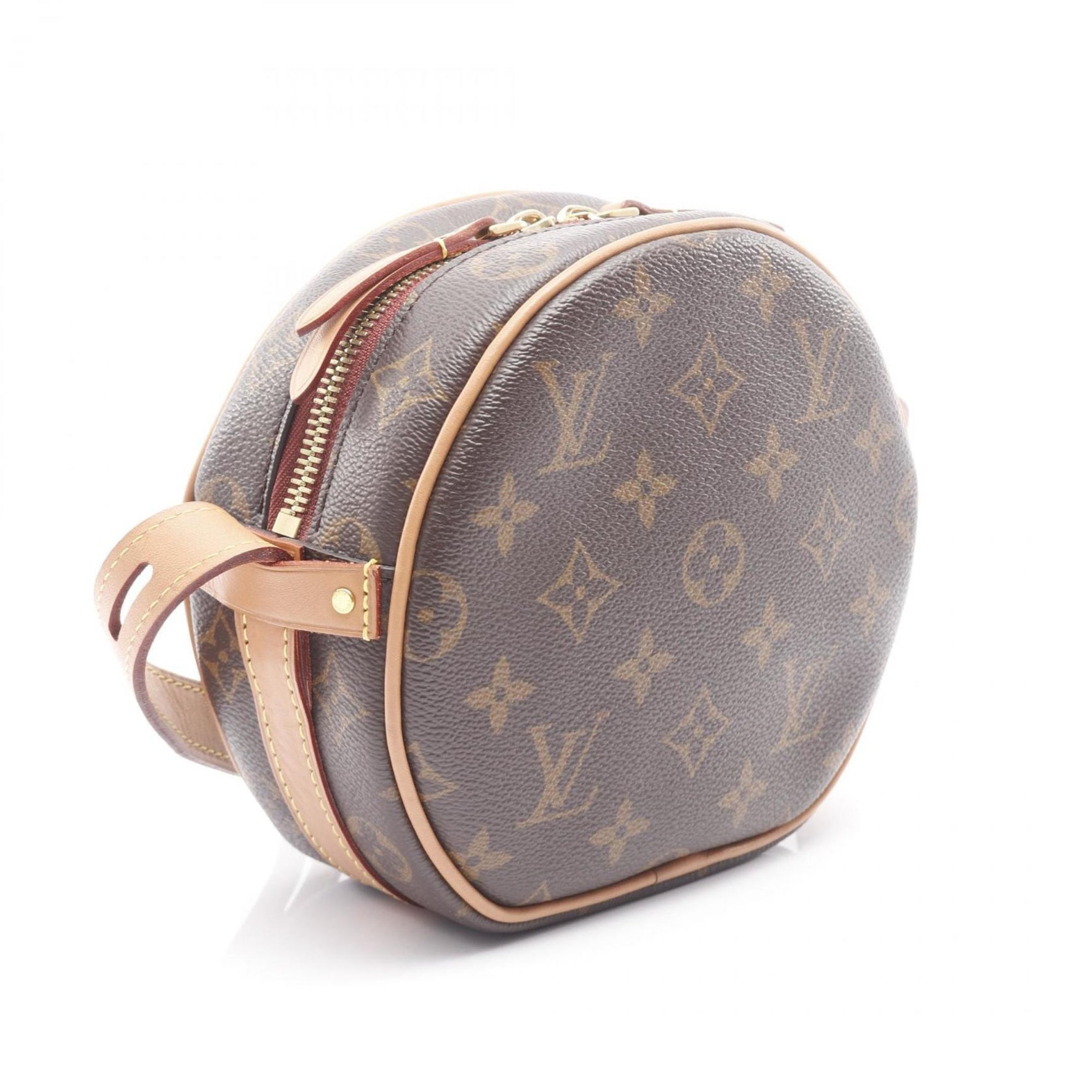 Louis Vuitton Boite Chapeau Souple PM Shoulder Bag in Coated Canvas and Leather with Monogram Design