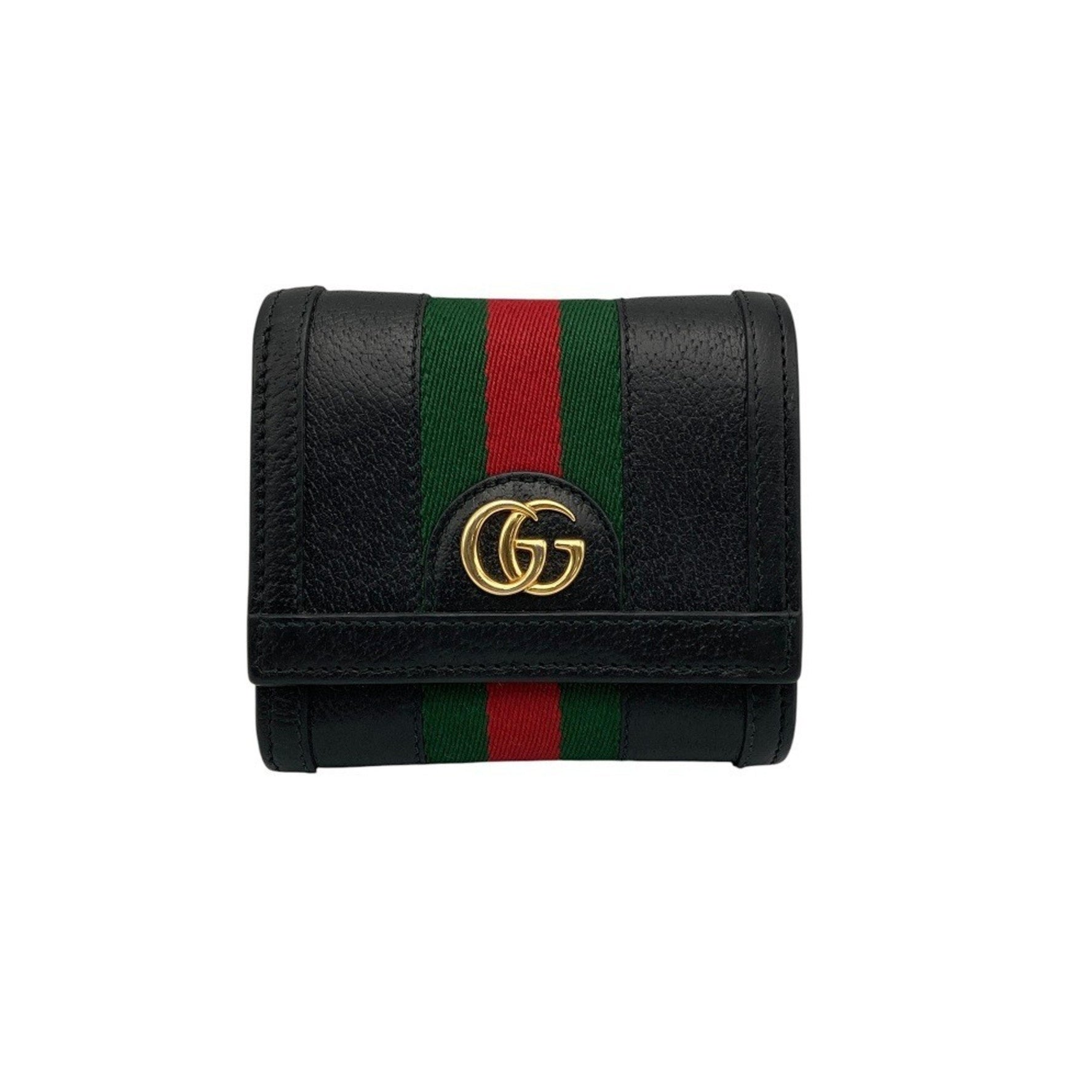 GUCCI Ophidia GG Sherry Line Bifold Wallet