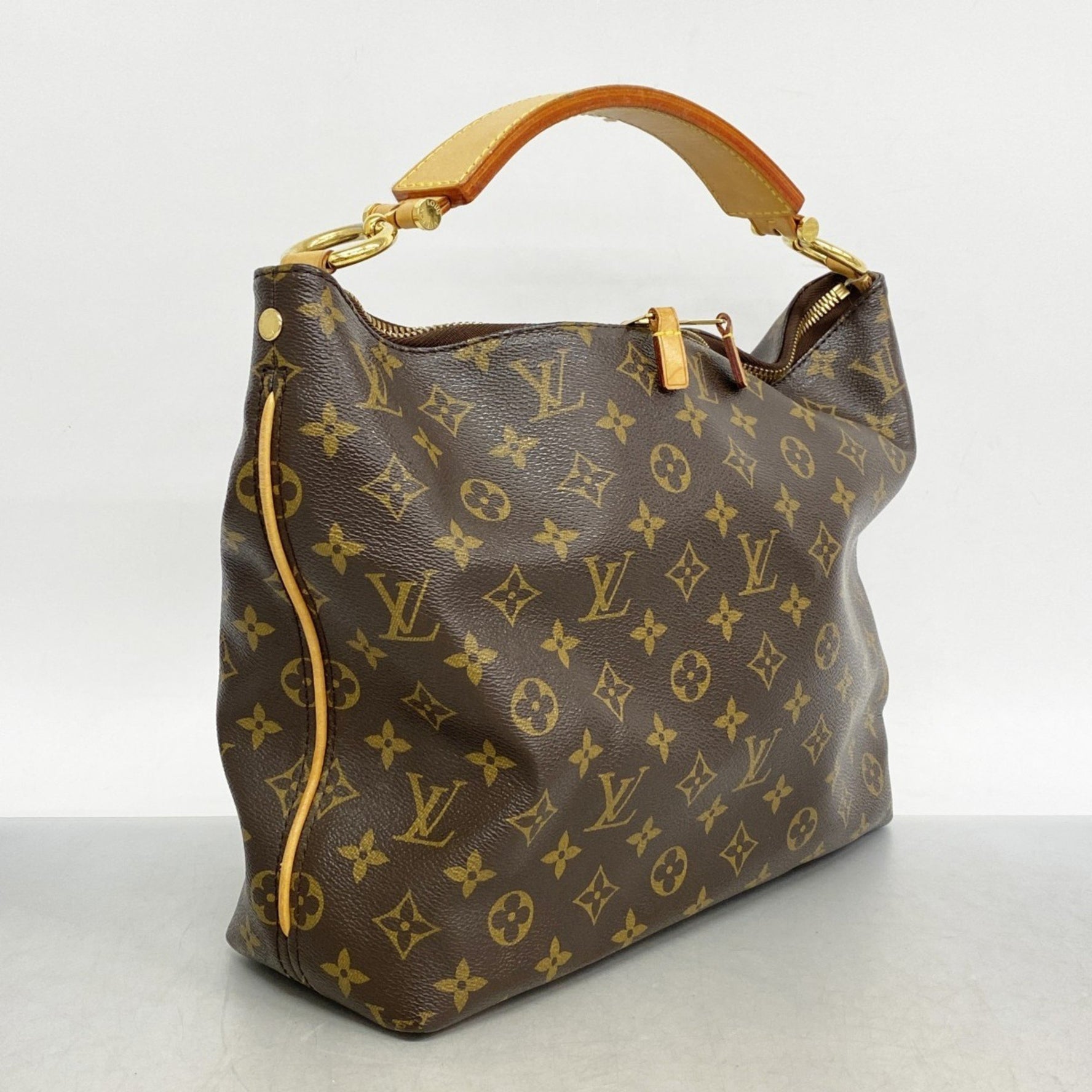 Louis Vuitton Monogram Sully PM Shoulder Bag M40586 Brown Women's