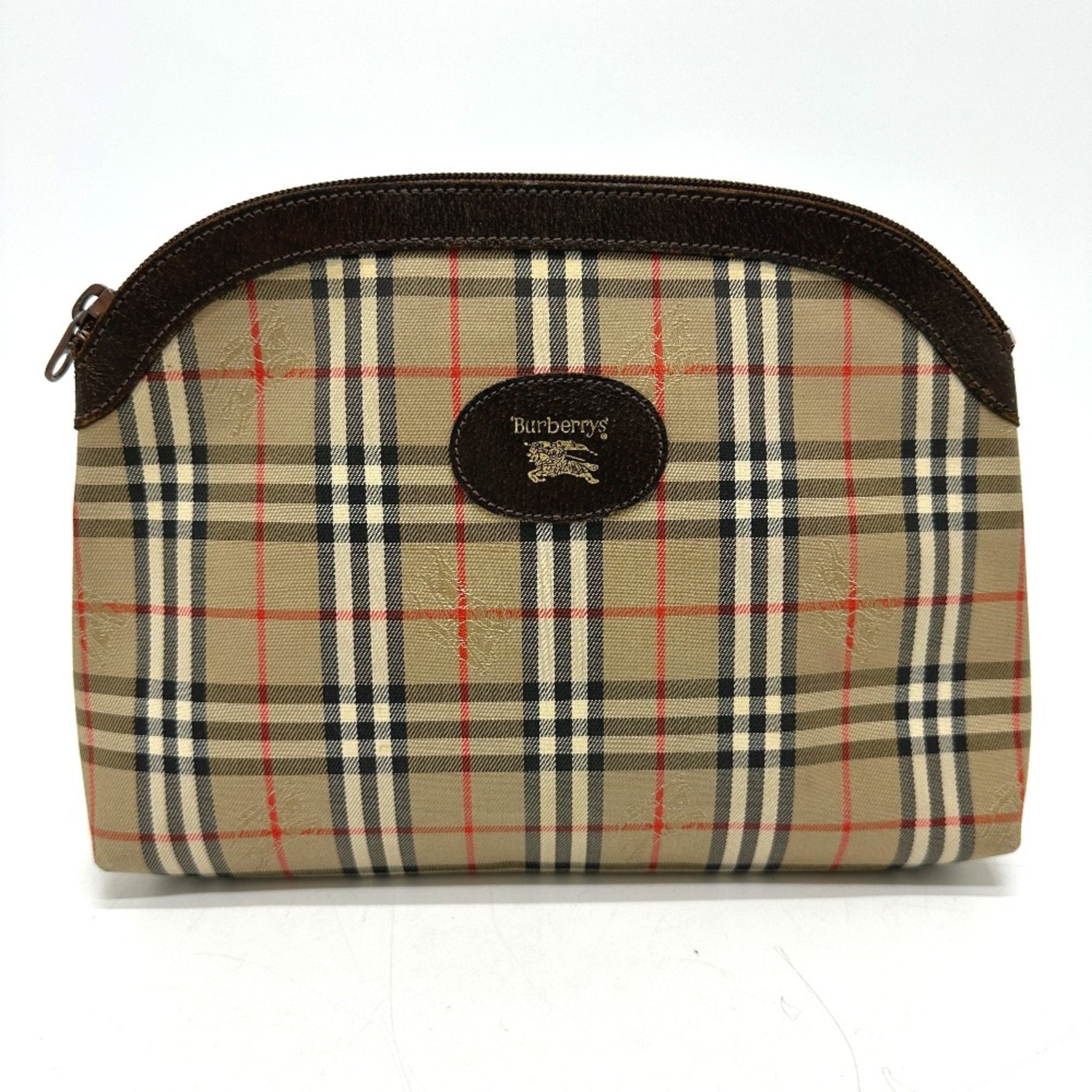 Burberry check Makeup pouch Cosmetics Pouch Pouch Beige