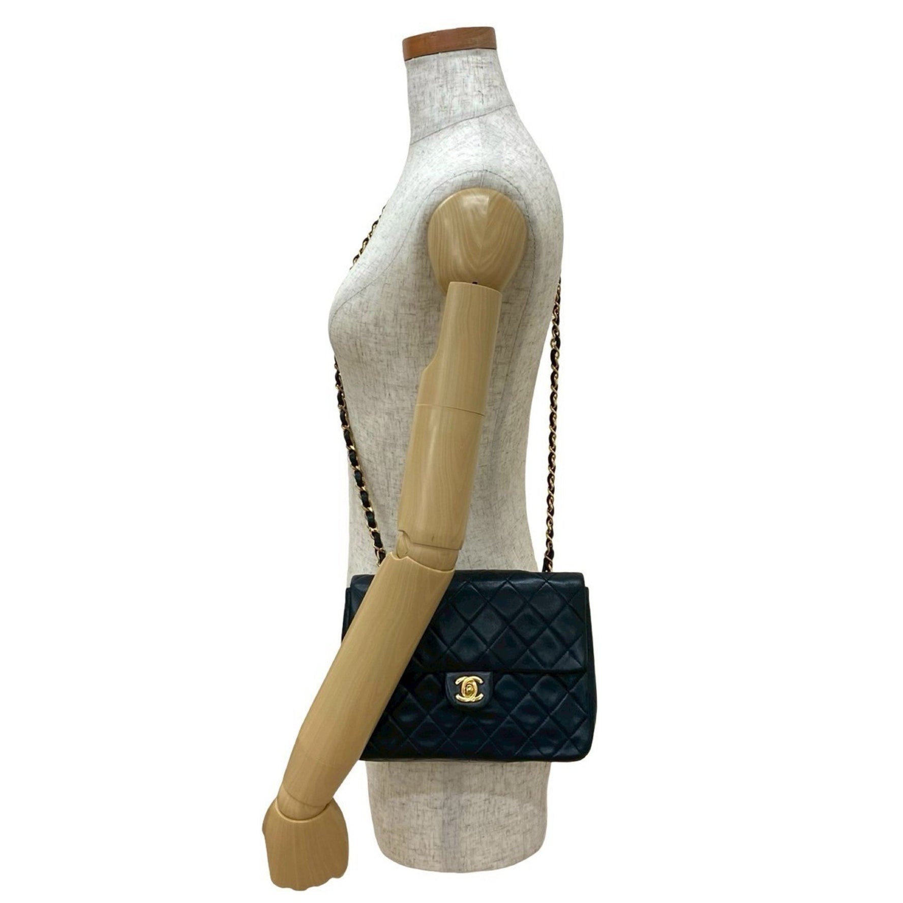 CHANEL Matelasse Coco Lambskin Chain Shoulder Bag, Dark