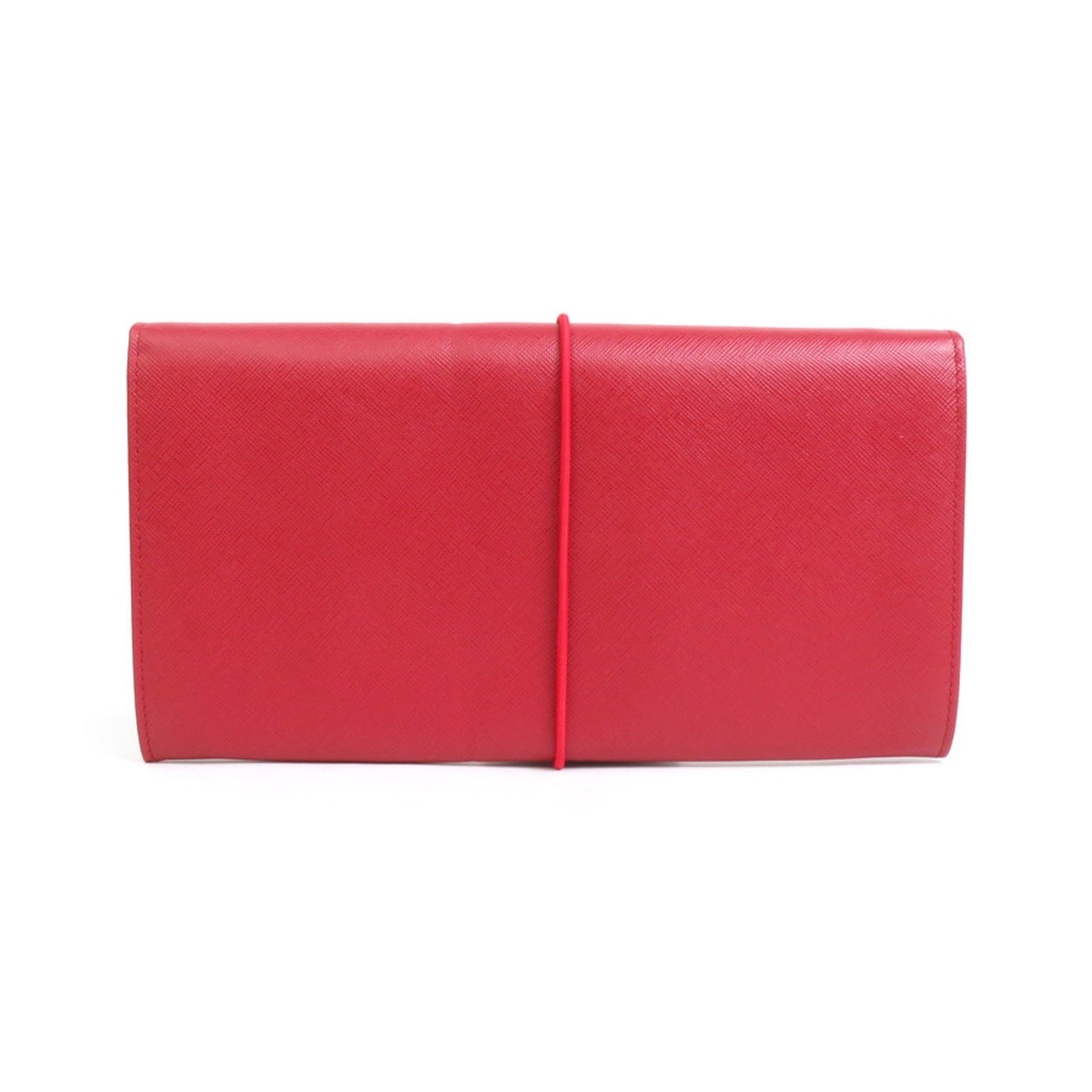 PRADA Organizer Leather/Rubber Red Women's e58612f