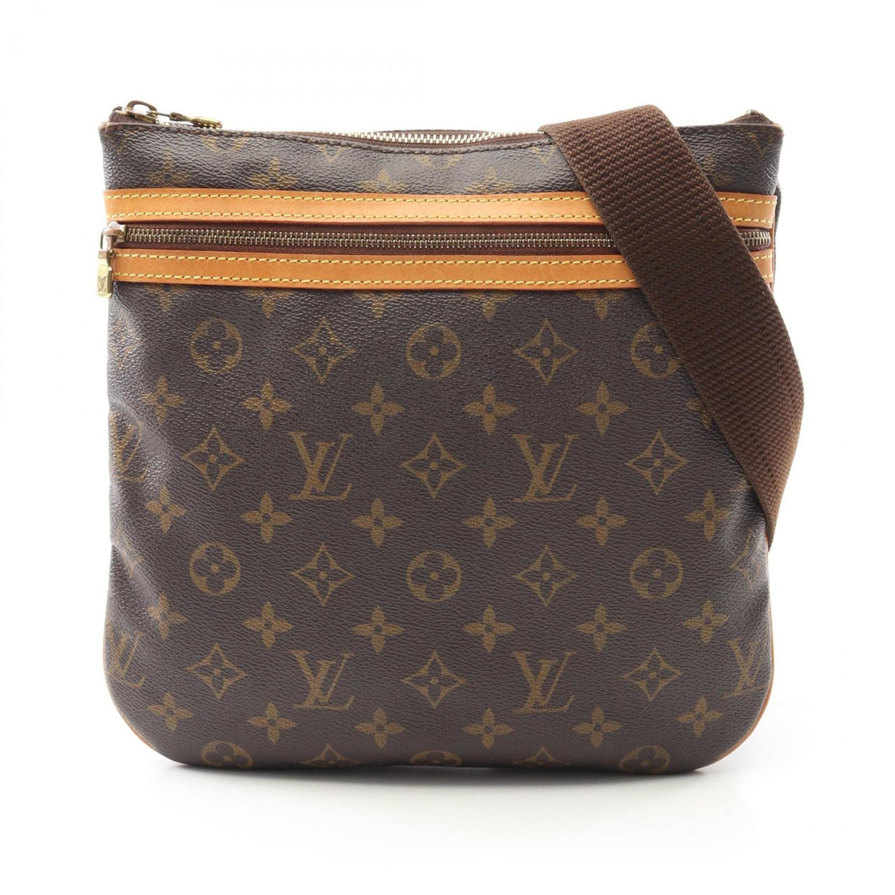 Louis Vuitton Pochette Bosphore Monogram Shoulder Bag Coated Canvas Leather