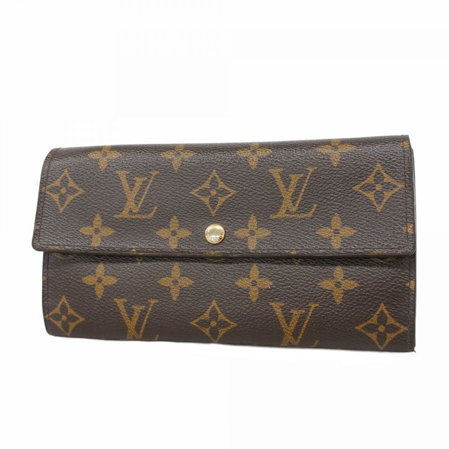 Louis Vuitton Monogram Portefeuille Sarah Long Wallet M61734 Brown Women's