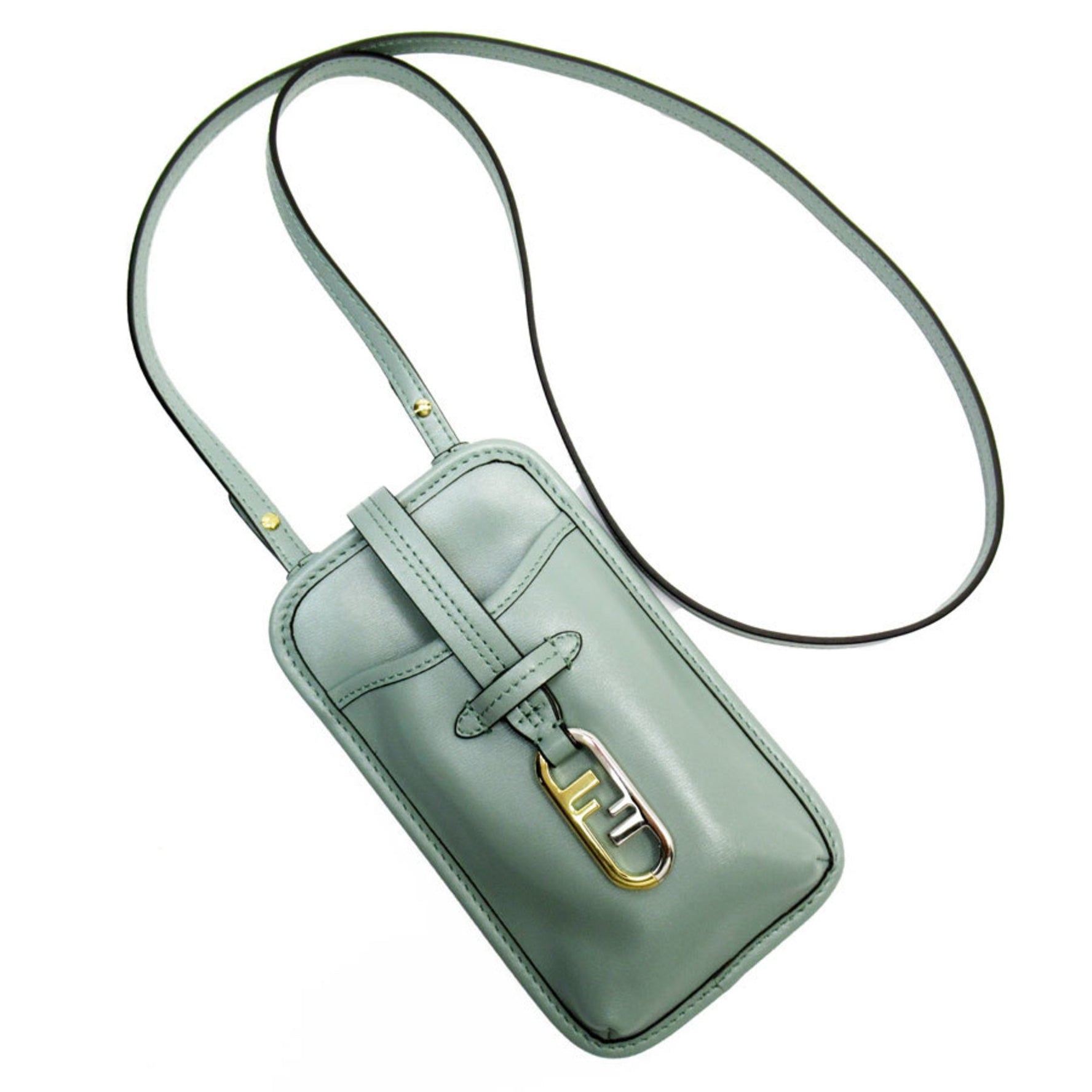 FENDI Smartphone Case, Holder, Phone Leather, Pale Green