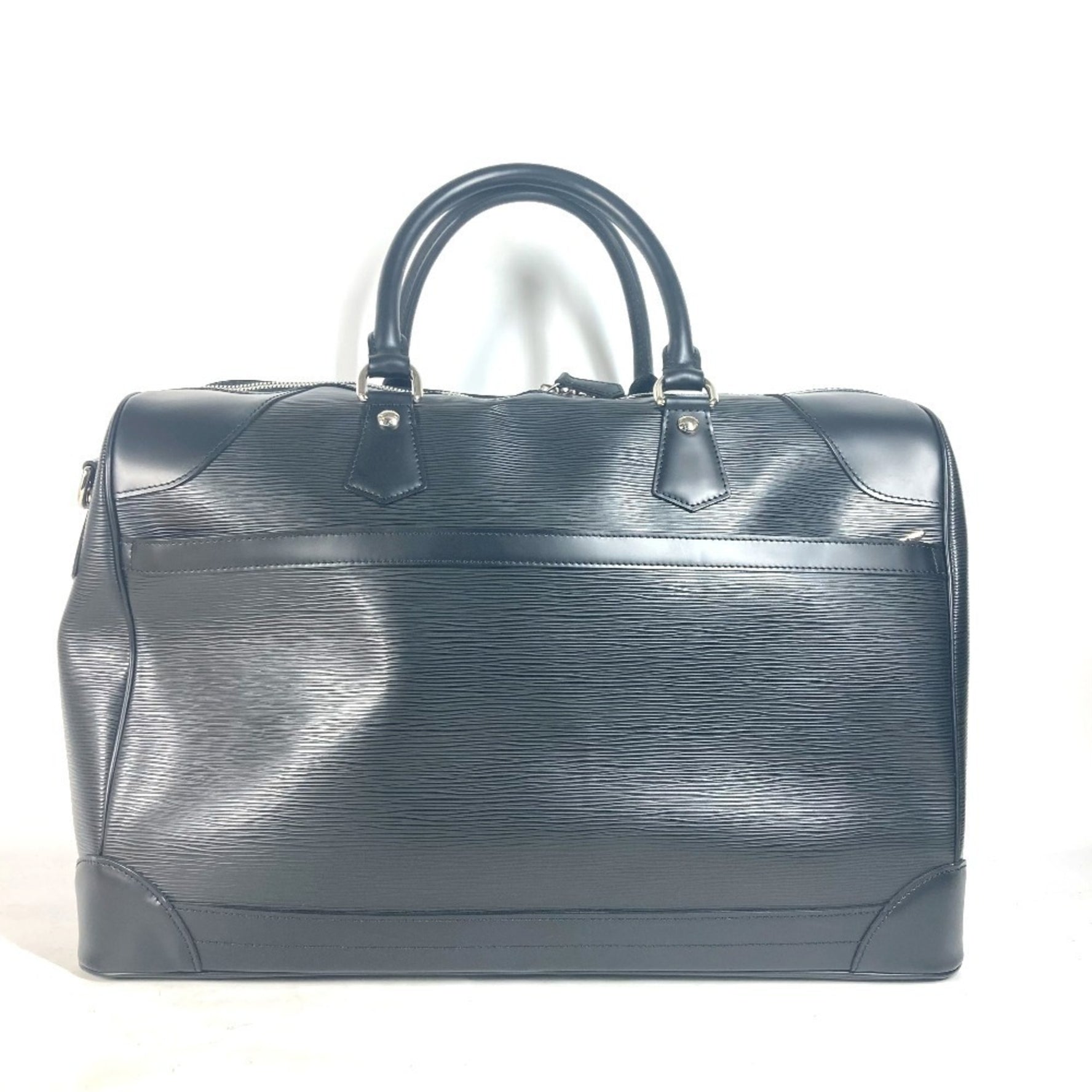 Louis Vuitton Epi Bourget 50 Bag Travel Shoulder Boston Leather Men's Noir Black