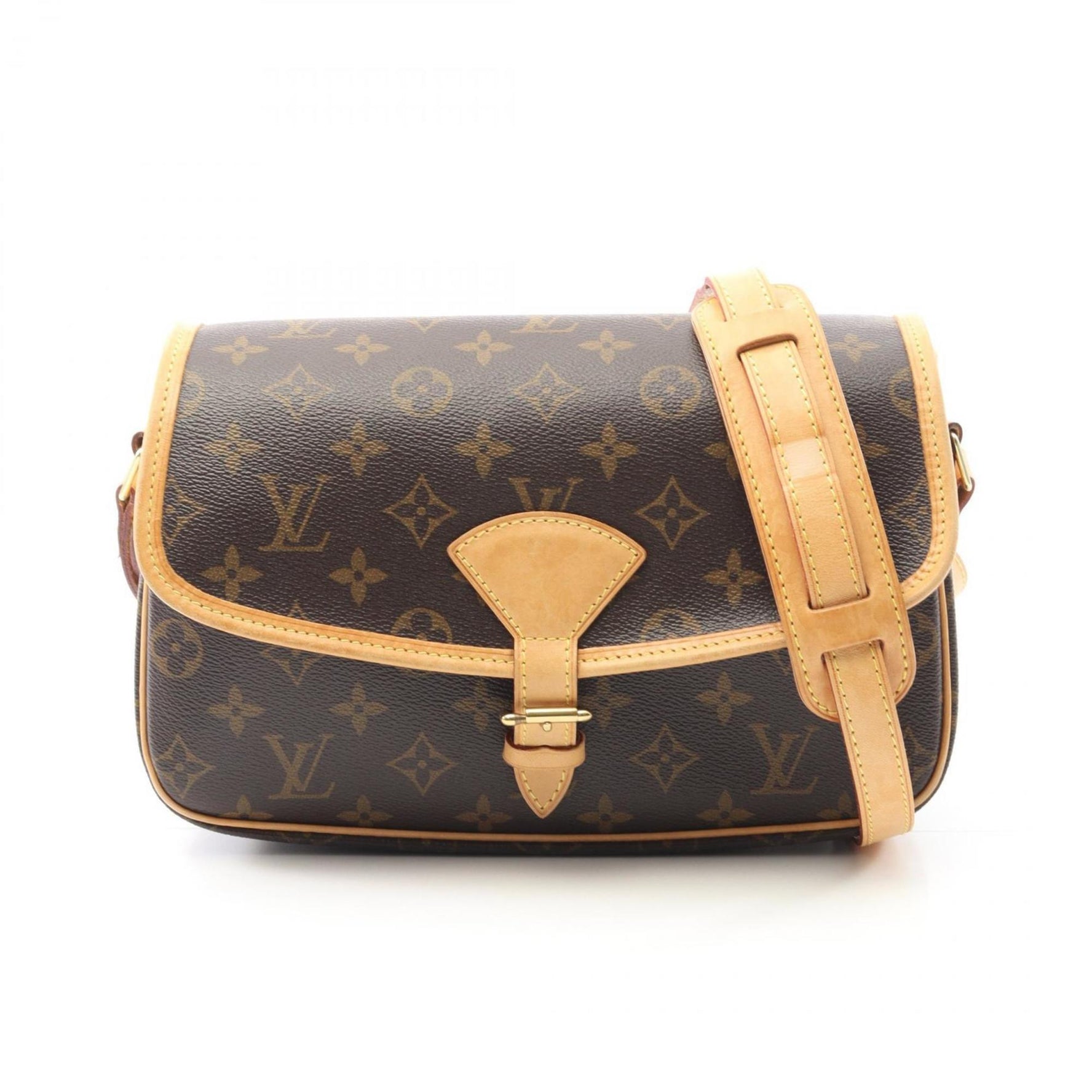 Louis Vuitton Sologne Shoulder Bag Coated Canvas Leather Monogram Brown
