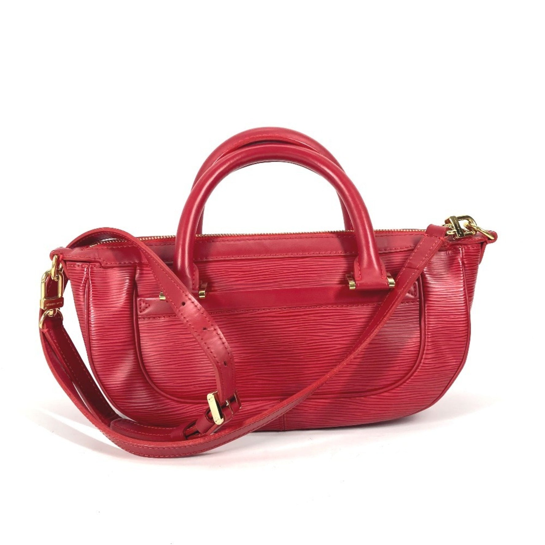 LOUIS VUITTON M5891E Epi Danura PM 2-Way Shoulder Bag/Handbag in Leather, Women's, Castilian Red