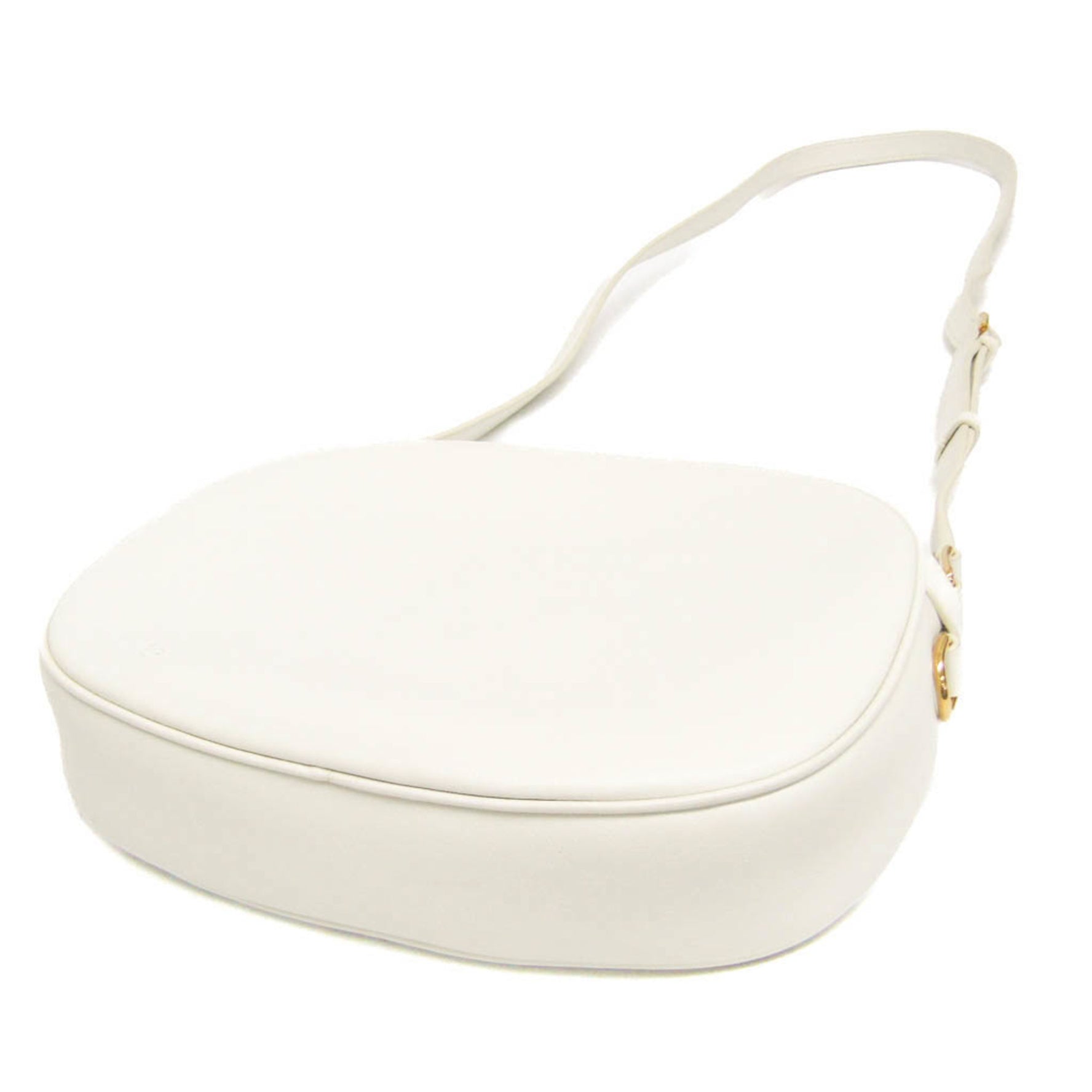 Celine C Charm Medium Camera Bag Leather Shoulder Bag White