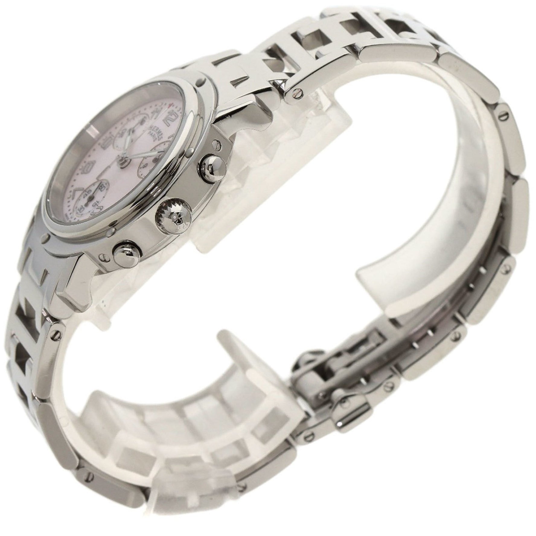 Hermès Clipper Chronograph Watch, Stainless Steel