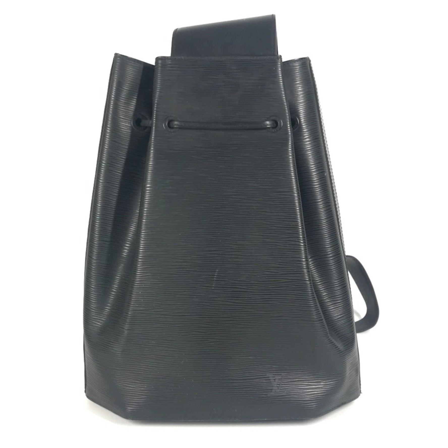 LOUIS VUITTON Epi Sac Ado Shoulder Bag in Leather, Men's and Noir Black