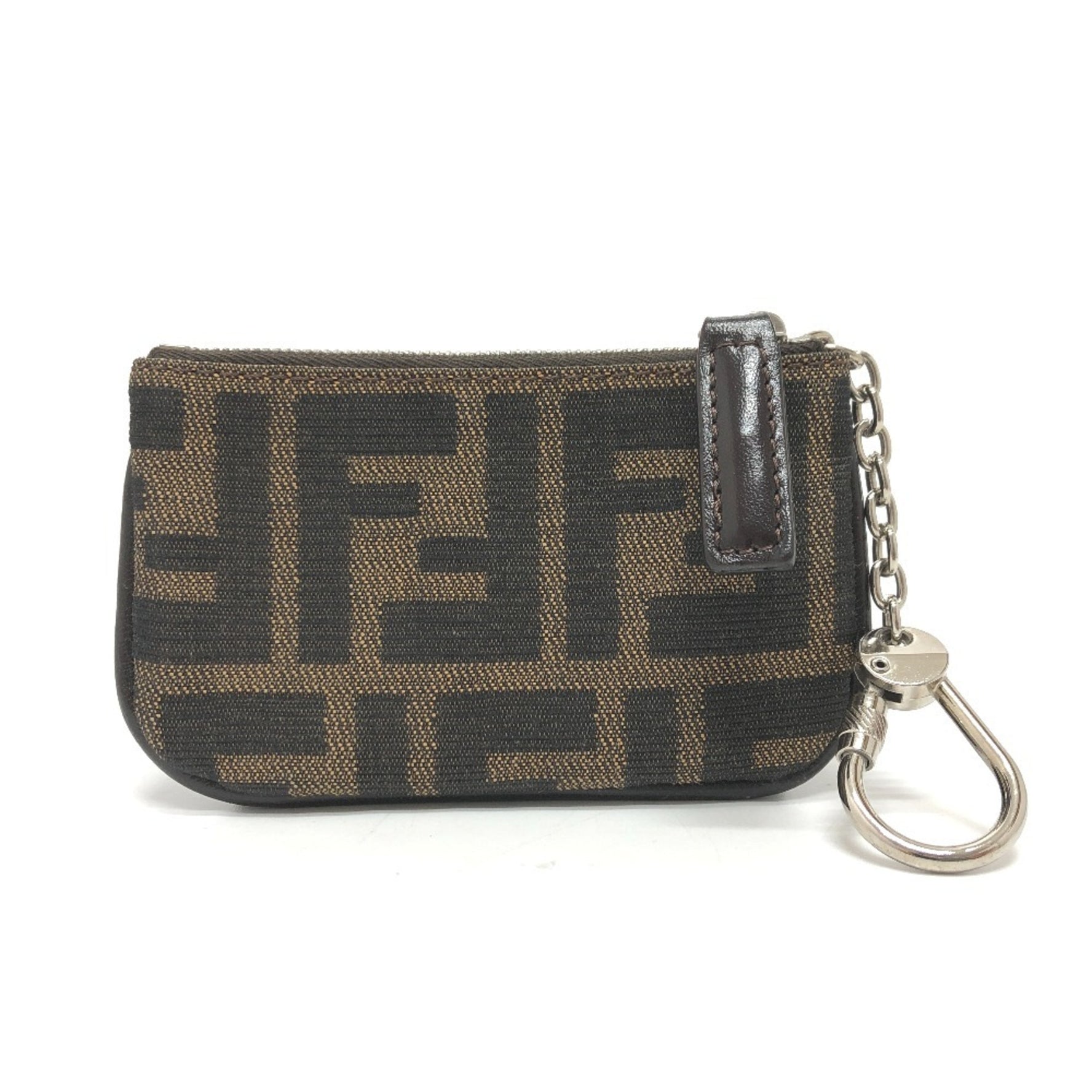 FENDI Zucca Wallet with Coin Purse and Key Ring, Canvas