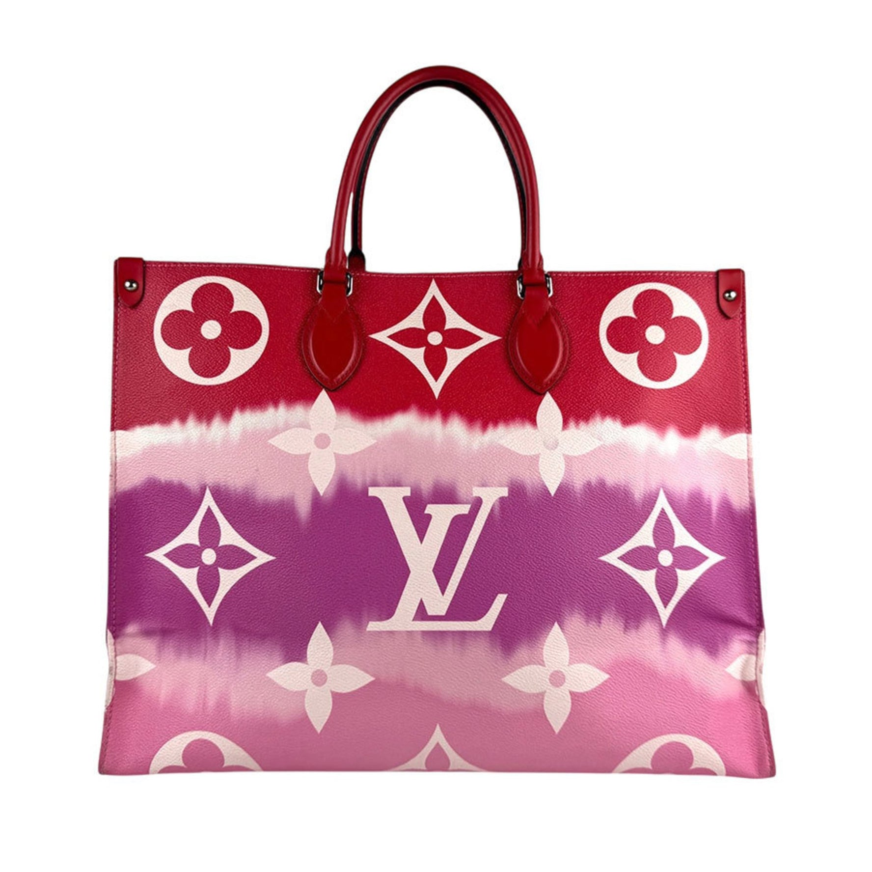 Louis Vuitton Escale On the Go GM Shoulder Bag/Handbag in Monogram Canvas (Red/Pink) for Men and Women, M45121 (z6524)