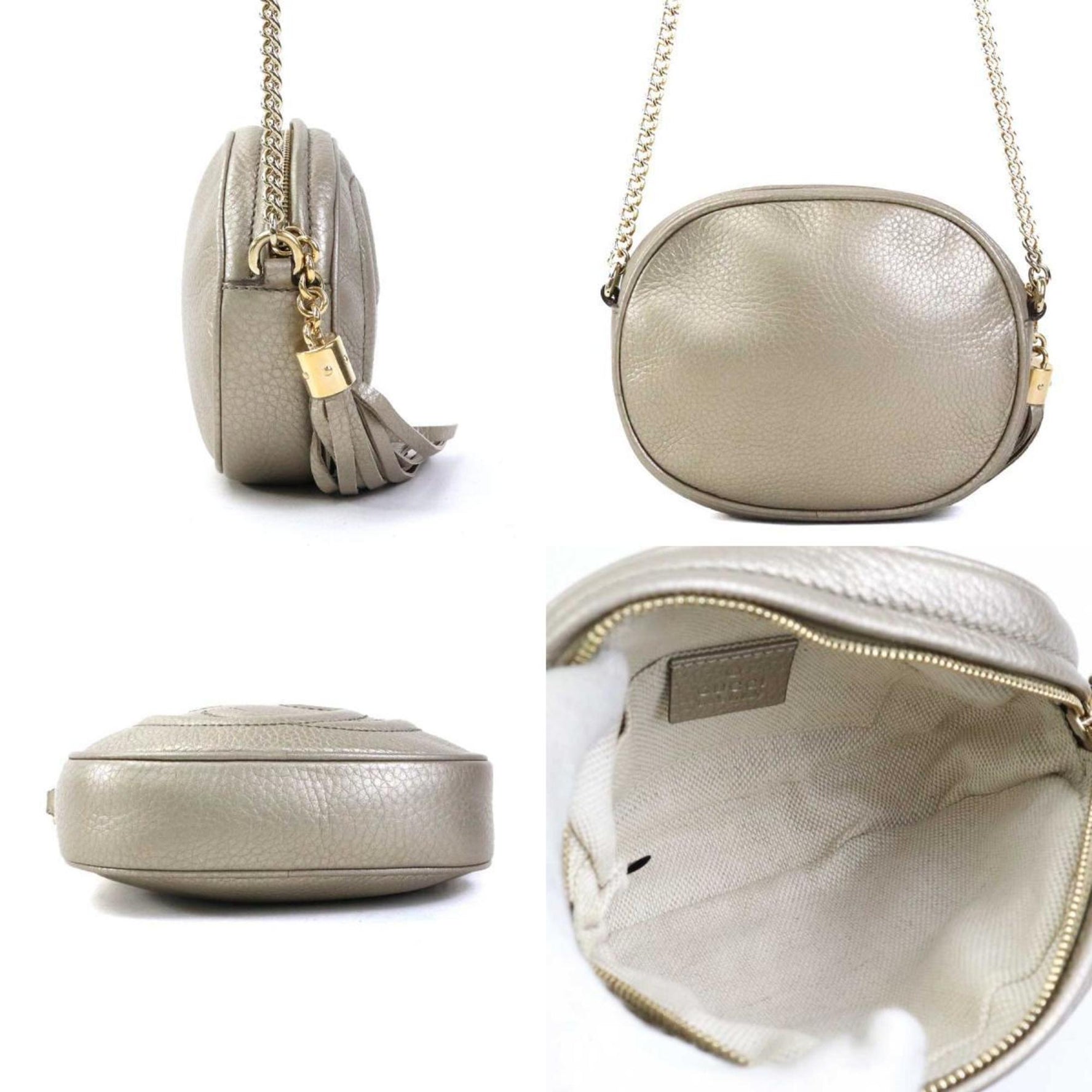 GUCCI shoulder bag Soho leather ladies