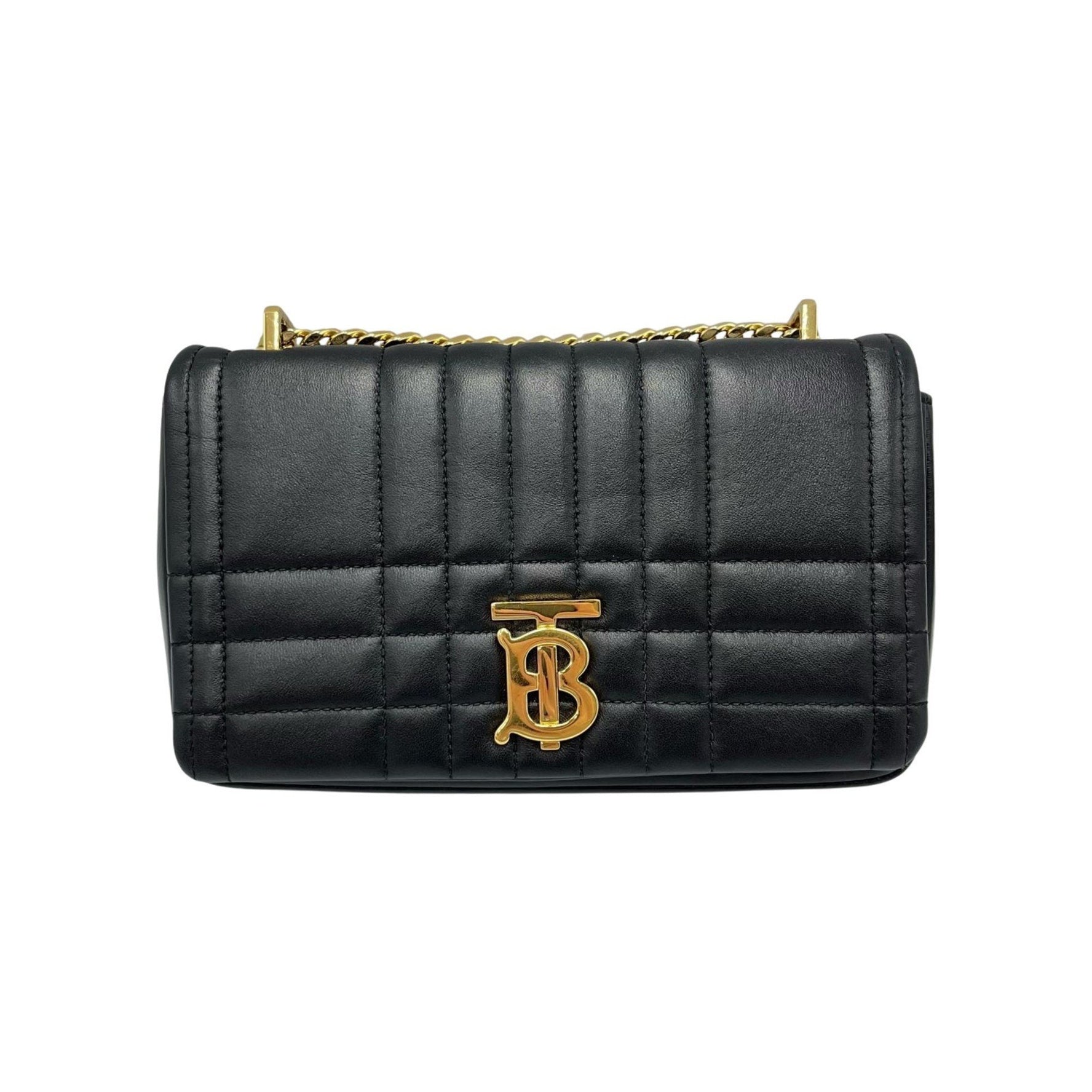 Burberry Small Lola Quilted Shoulder Bag in Leather