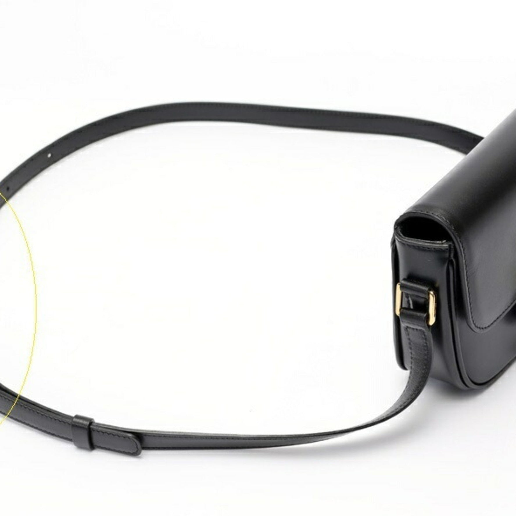 CELINE Tassels Shoulder Bag Leather