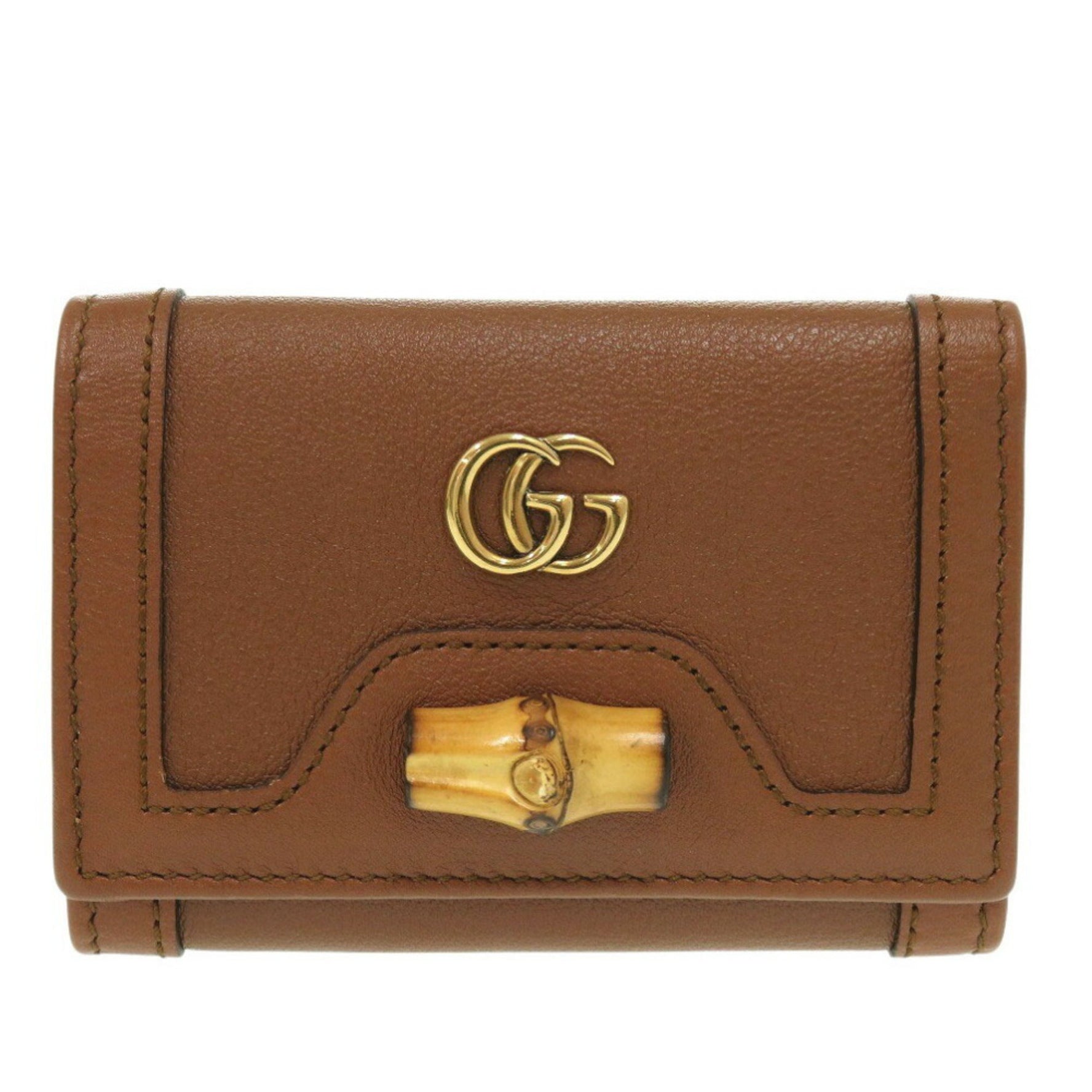Gucci Bamboo Leather Wallet (tri-fold)
