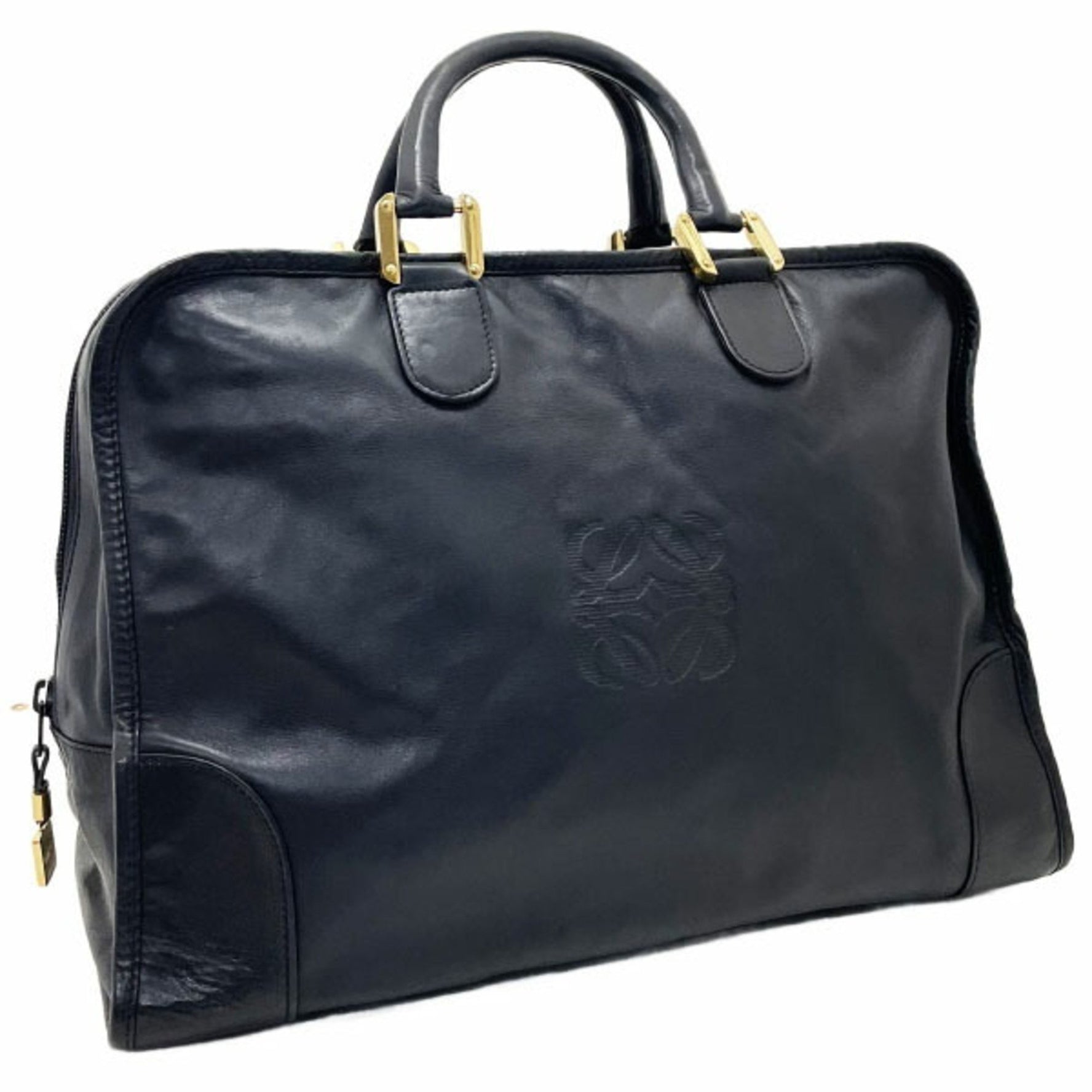Loewe Amazona 40 Handbag in Leather, Anagram Boston Bag, and Tote Bag