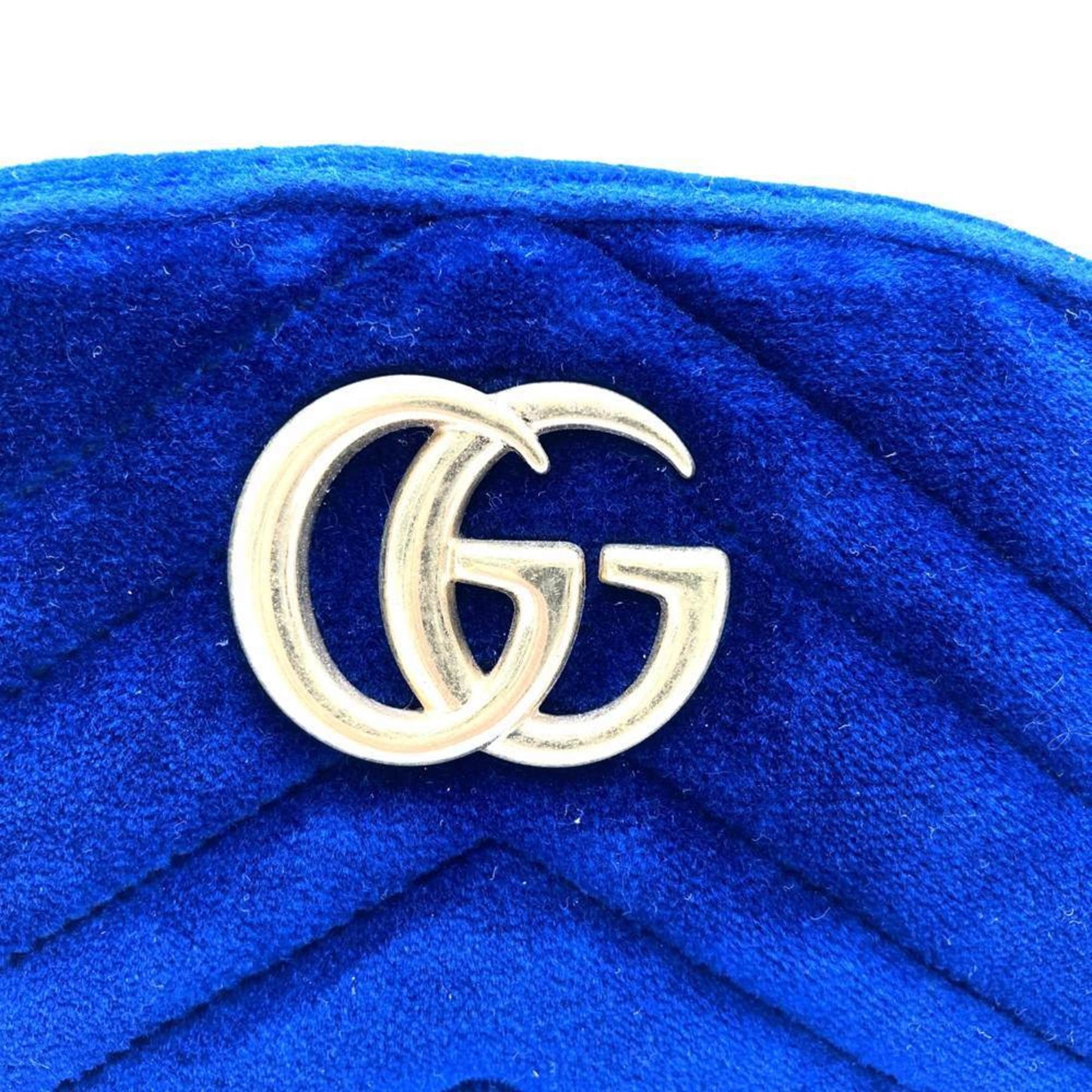 GUCCI GG Marmont Waist Bag, Pouch, Body Velvet, Navy, for Men and Women
