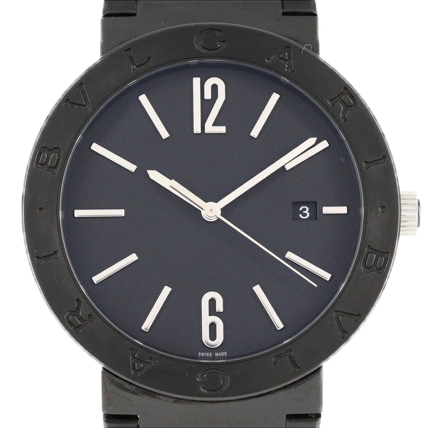 Bvlgari DLC Stainless Steel Automatic Watch
