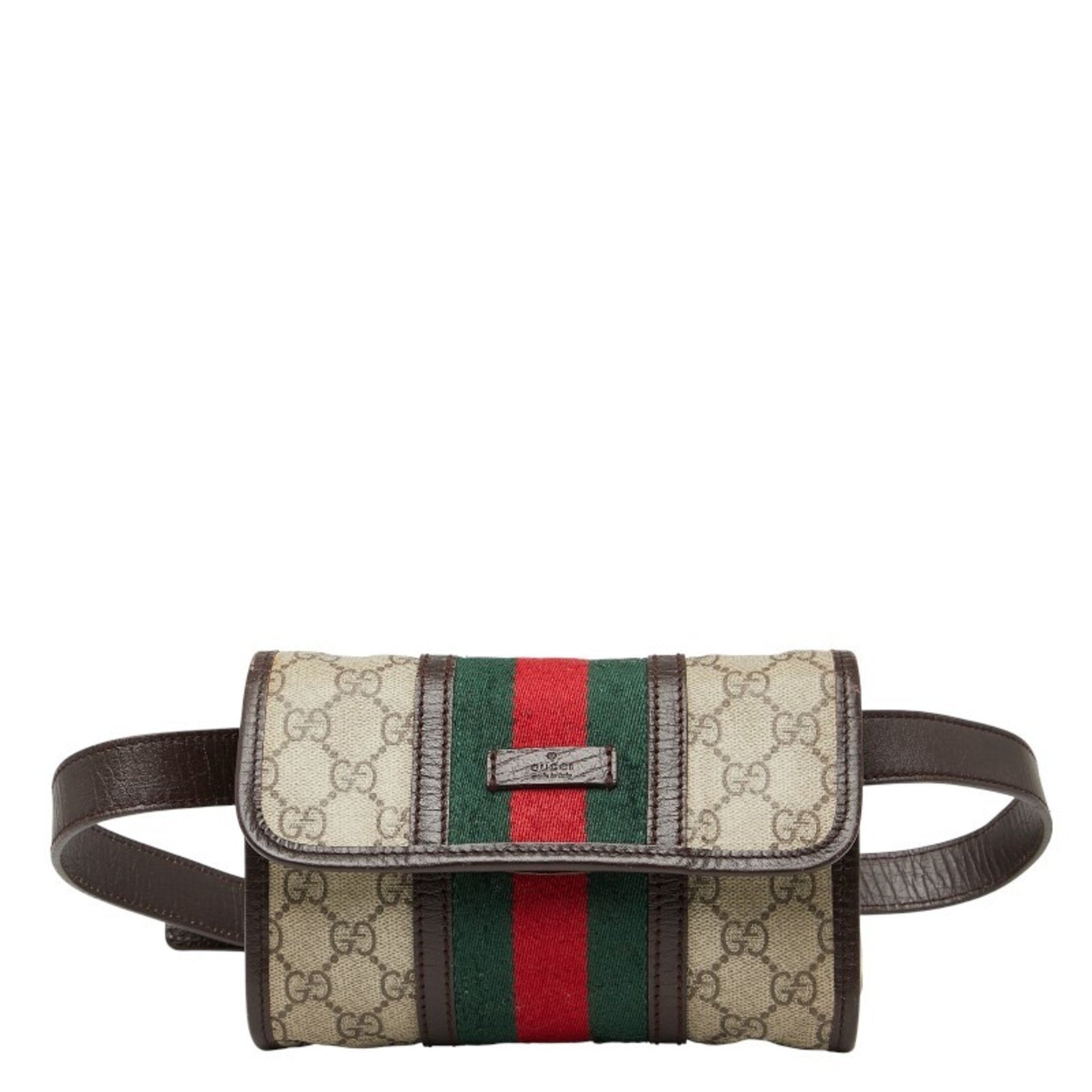 Gucci Sherry Line GG Supreme Body Bag/Waist Bag Beige Multicolor Leather