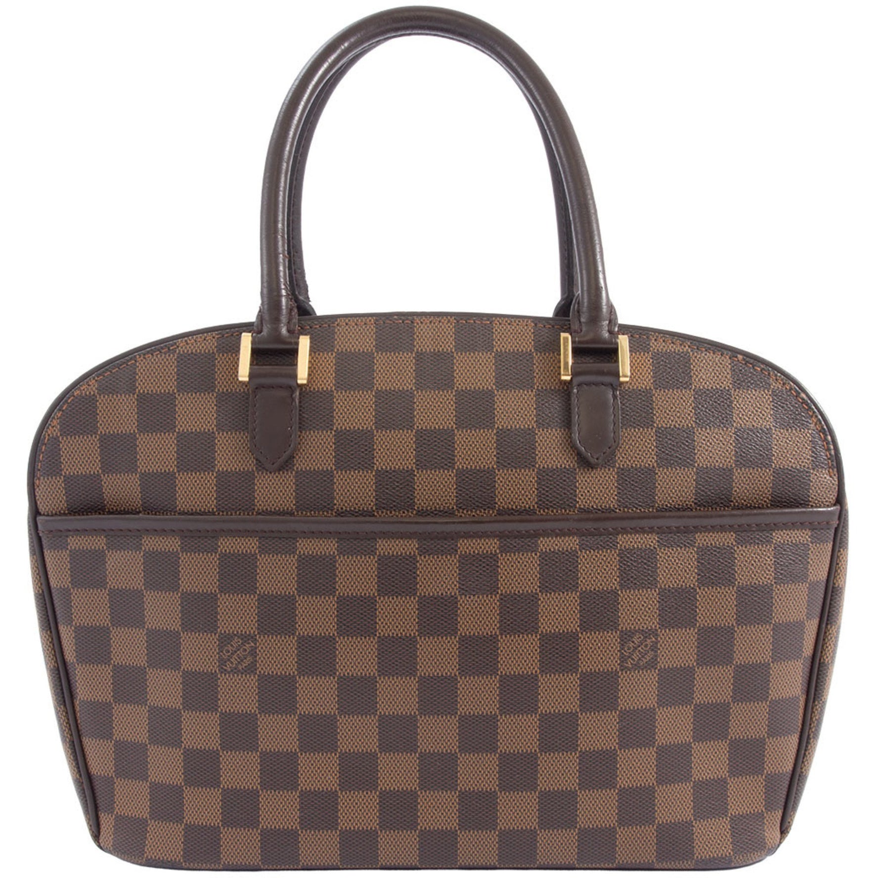 Louis Vuitton Saria Horizontal Handbag Damier Ebene Canvas