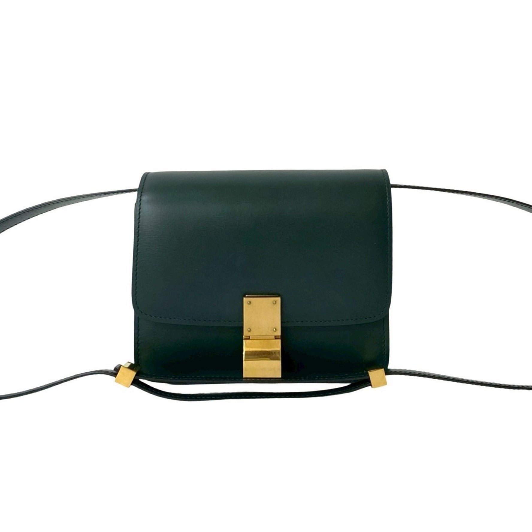 CELINE Classic Box Small Calf Leather Shoulder Bag/Semi-Shoulder Bag