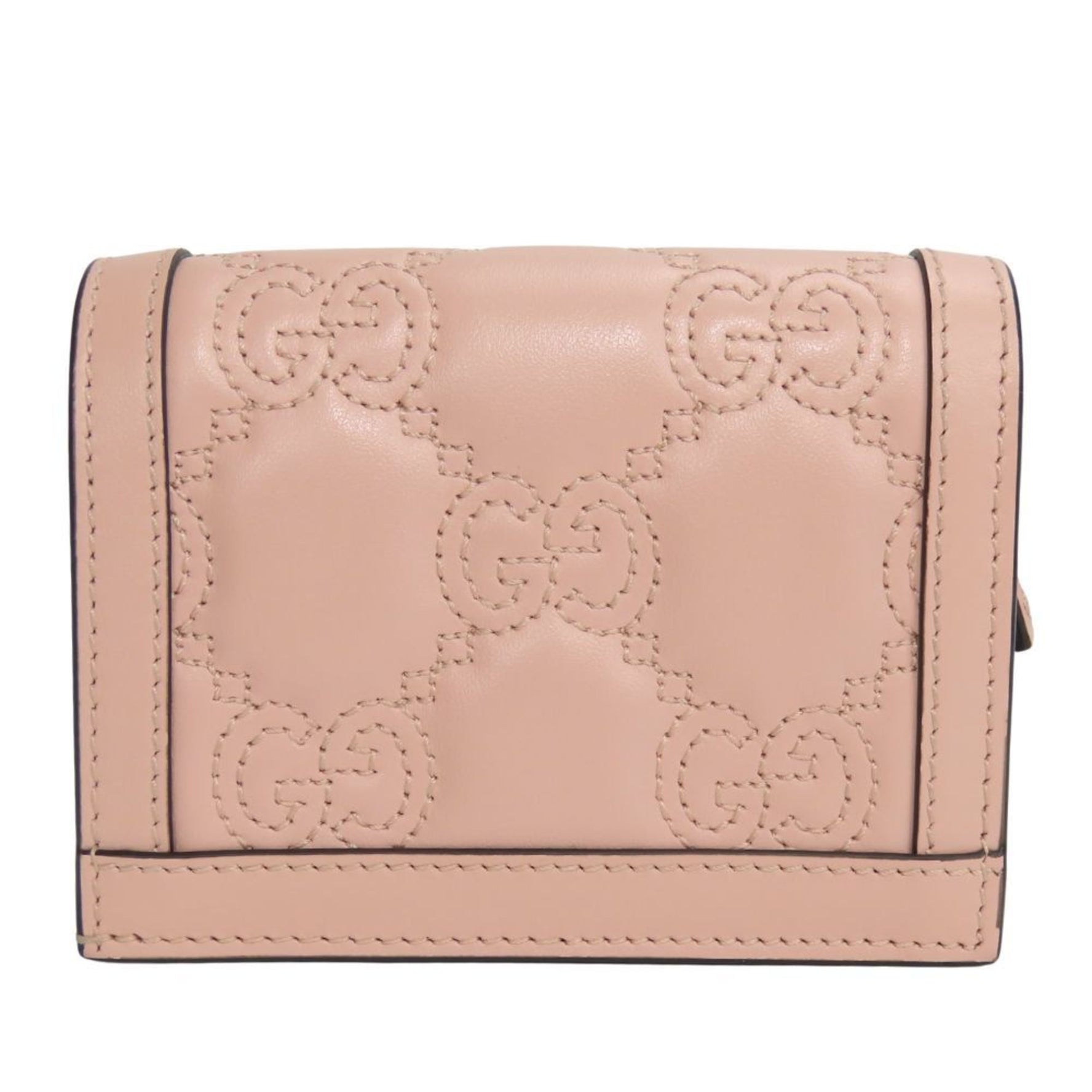 Gucci Bi-fold Wallet GG Matelasse Leather Compact