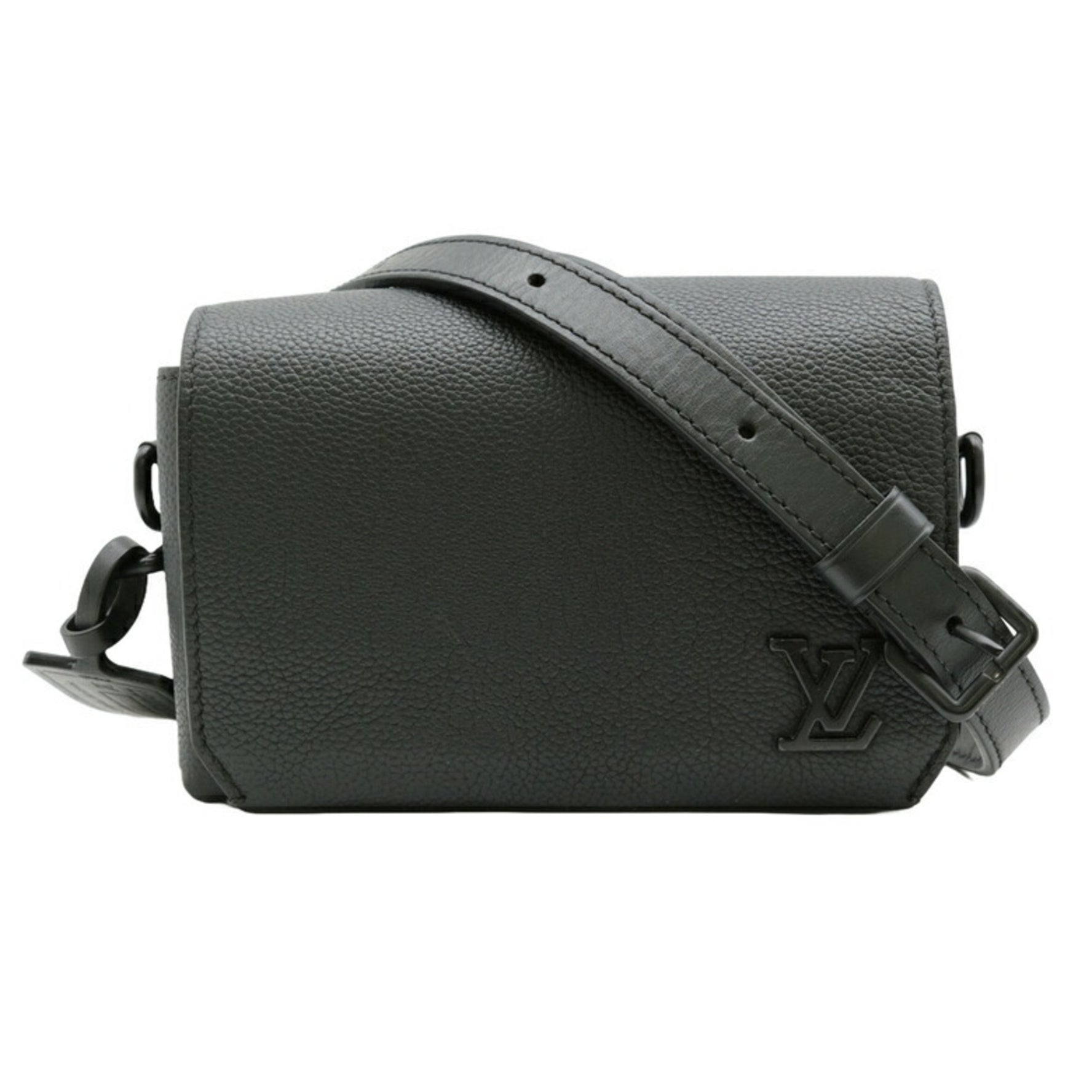 LOUIS VUITTON Louis Vuitton Fastline Wearable Wallet LV Aerogram Shoulder Bag Cowhide Leather Black M82085