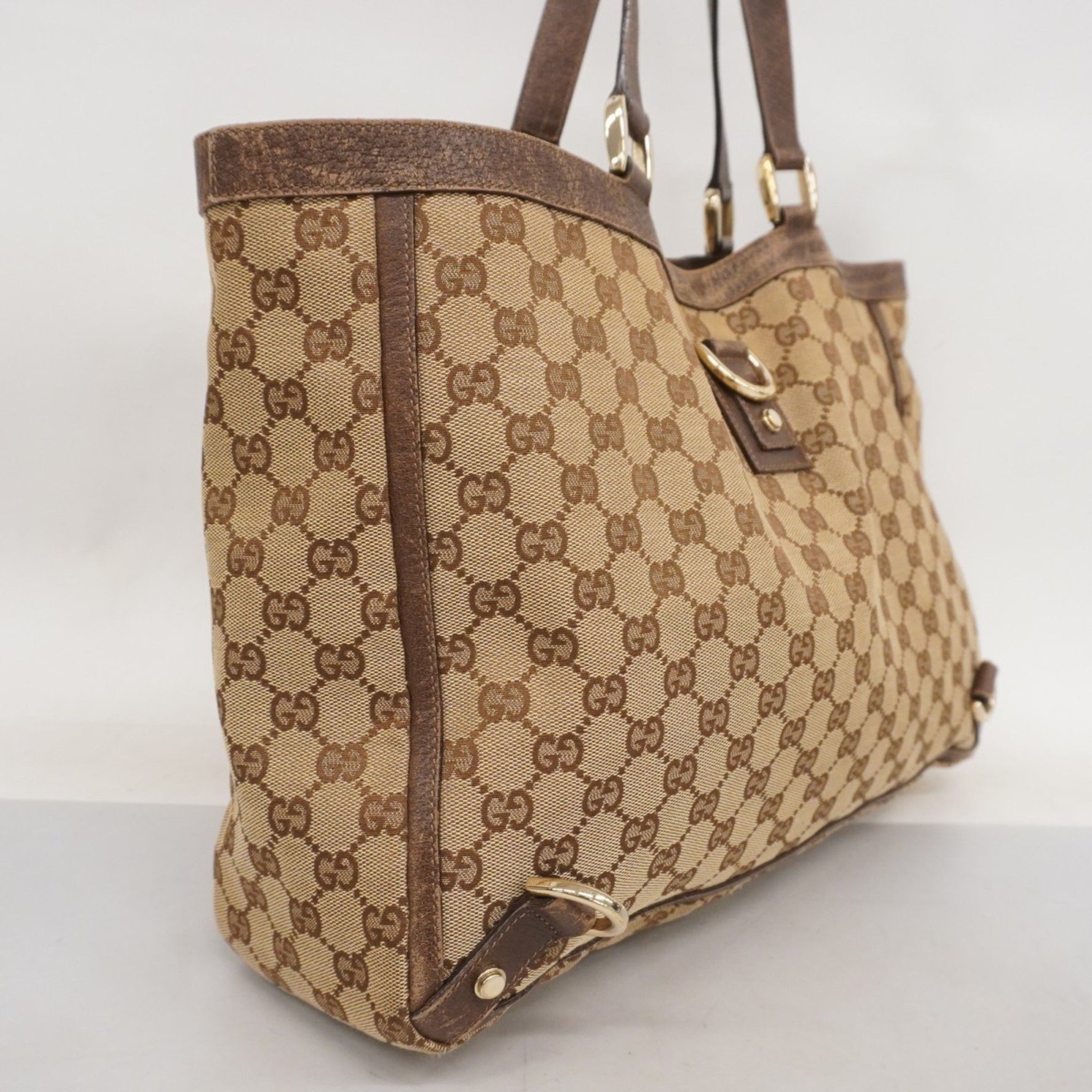 Gucci GG Canvas Abby Tote Bag Champagne