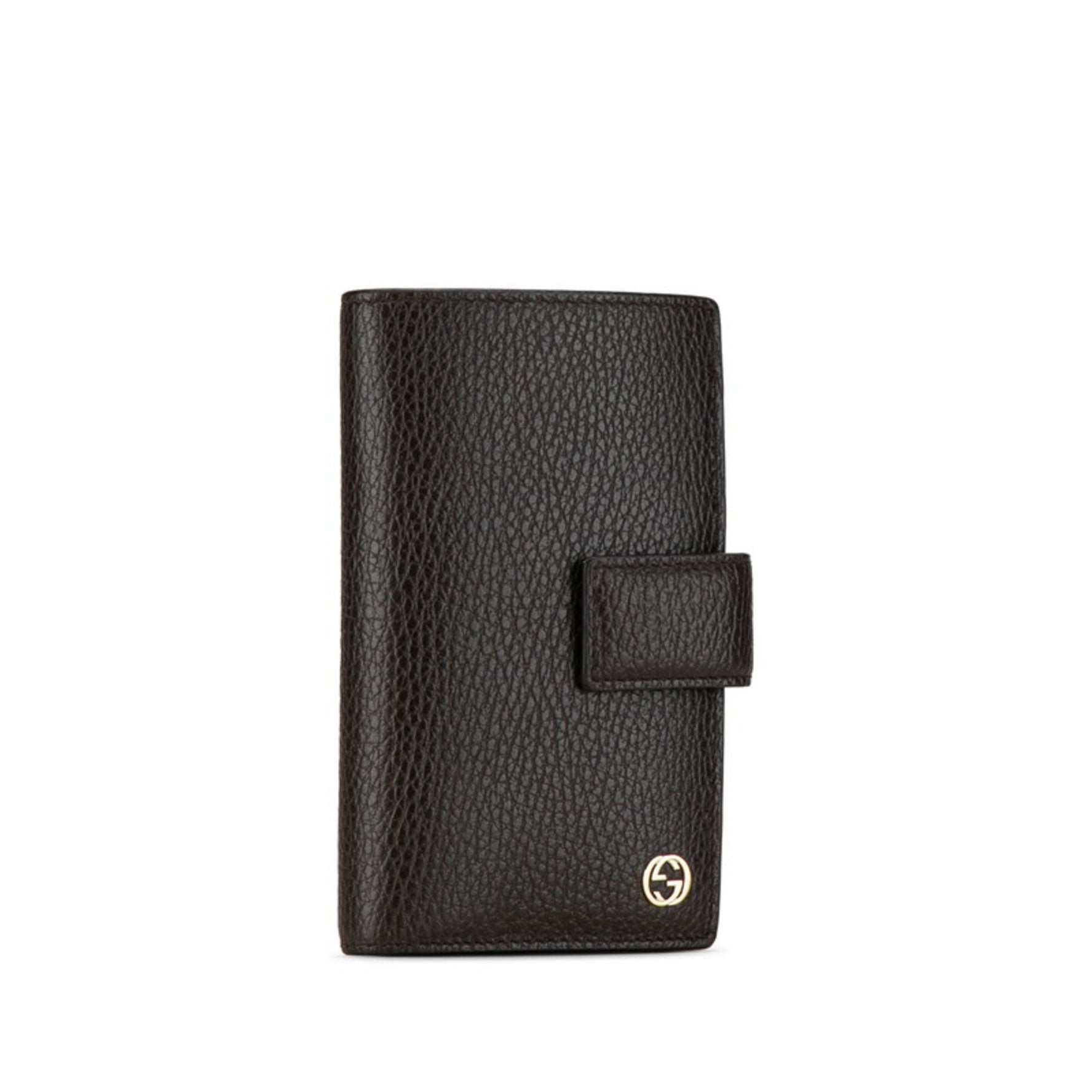Gucci Interlocking G Bi-fold Wallet Brown Leather Women's GUCCI