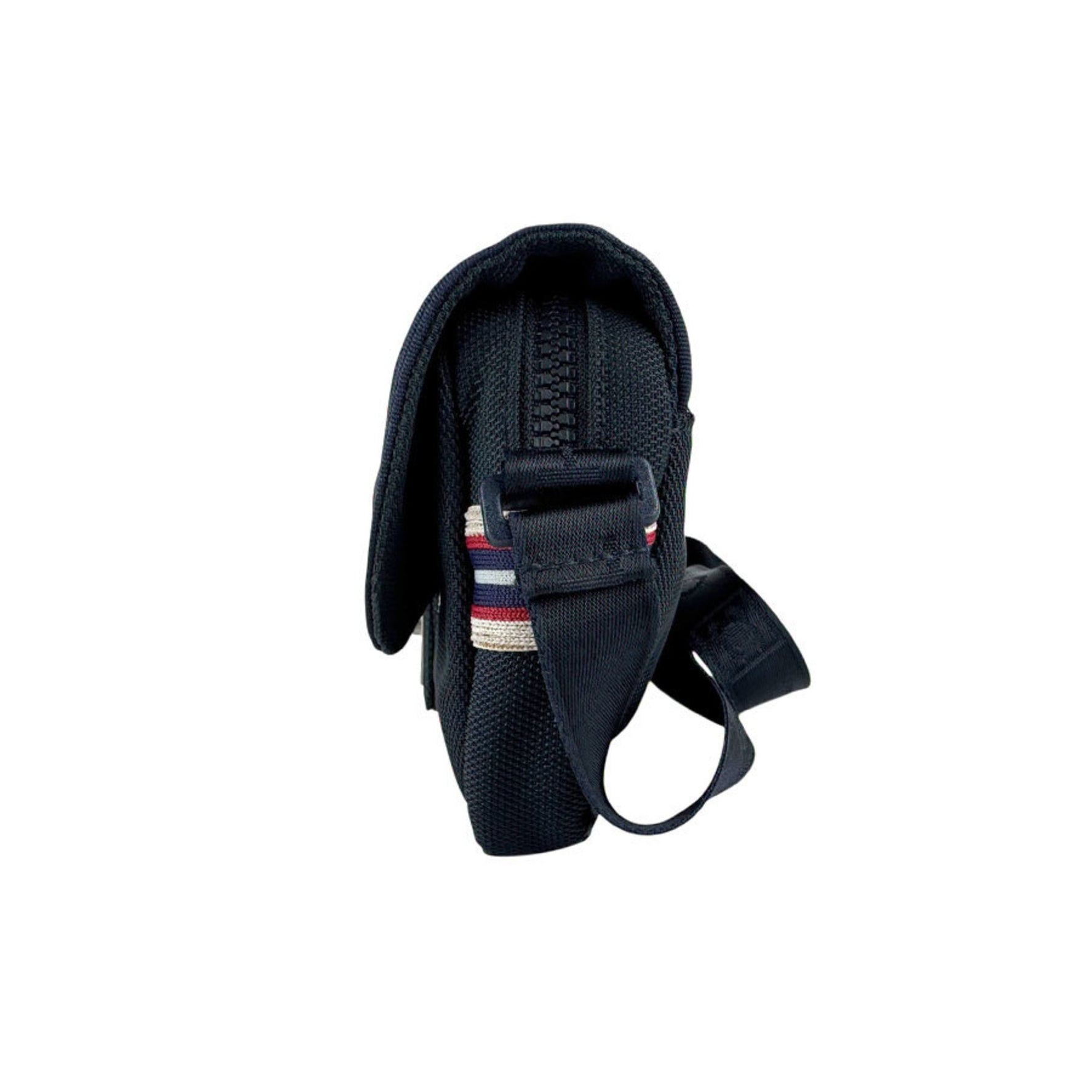 CHANEL Sport Line Shoulder Bag in Nylon Canvas, Navy and Off-White