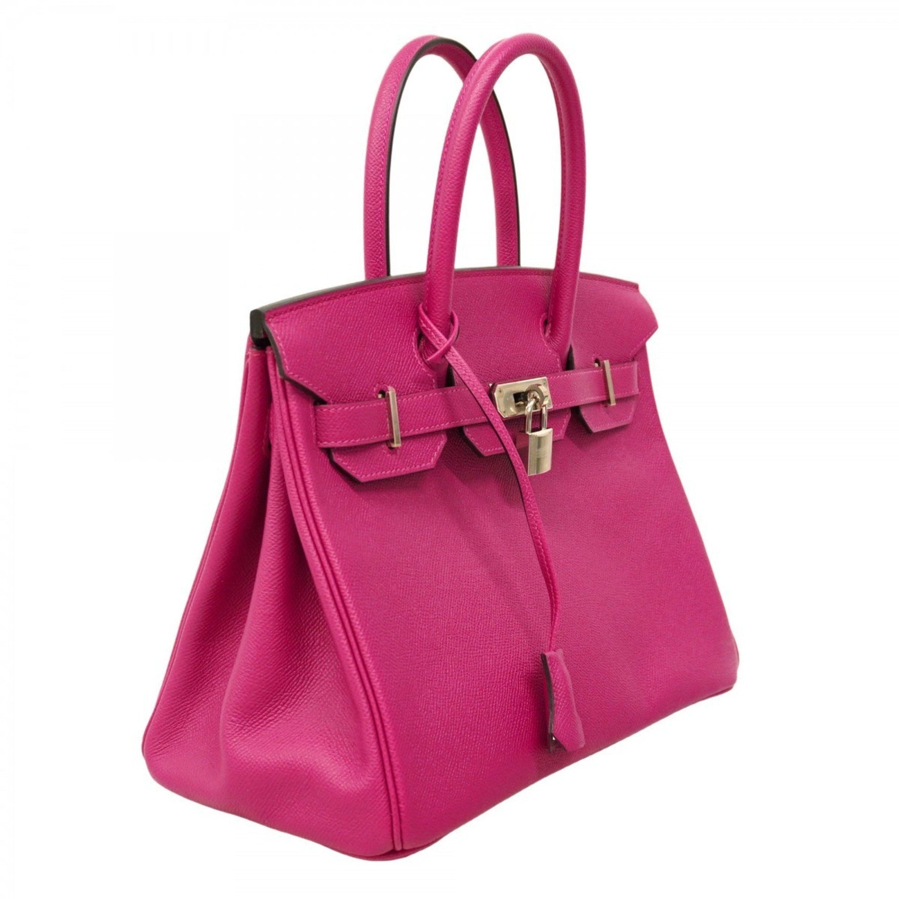 Hermes Hermès Birkin 30 handbag in Epsom leather with rose purple C stamp for women
