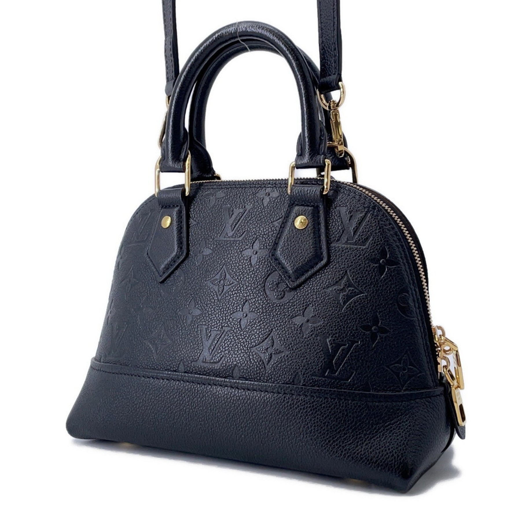 Louis Vuitton Monogram Empreinte Neo Alma BB Handbag Shoulder Bag Black