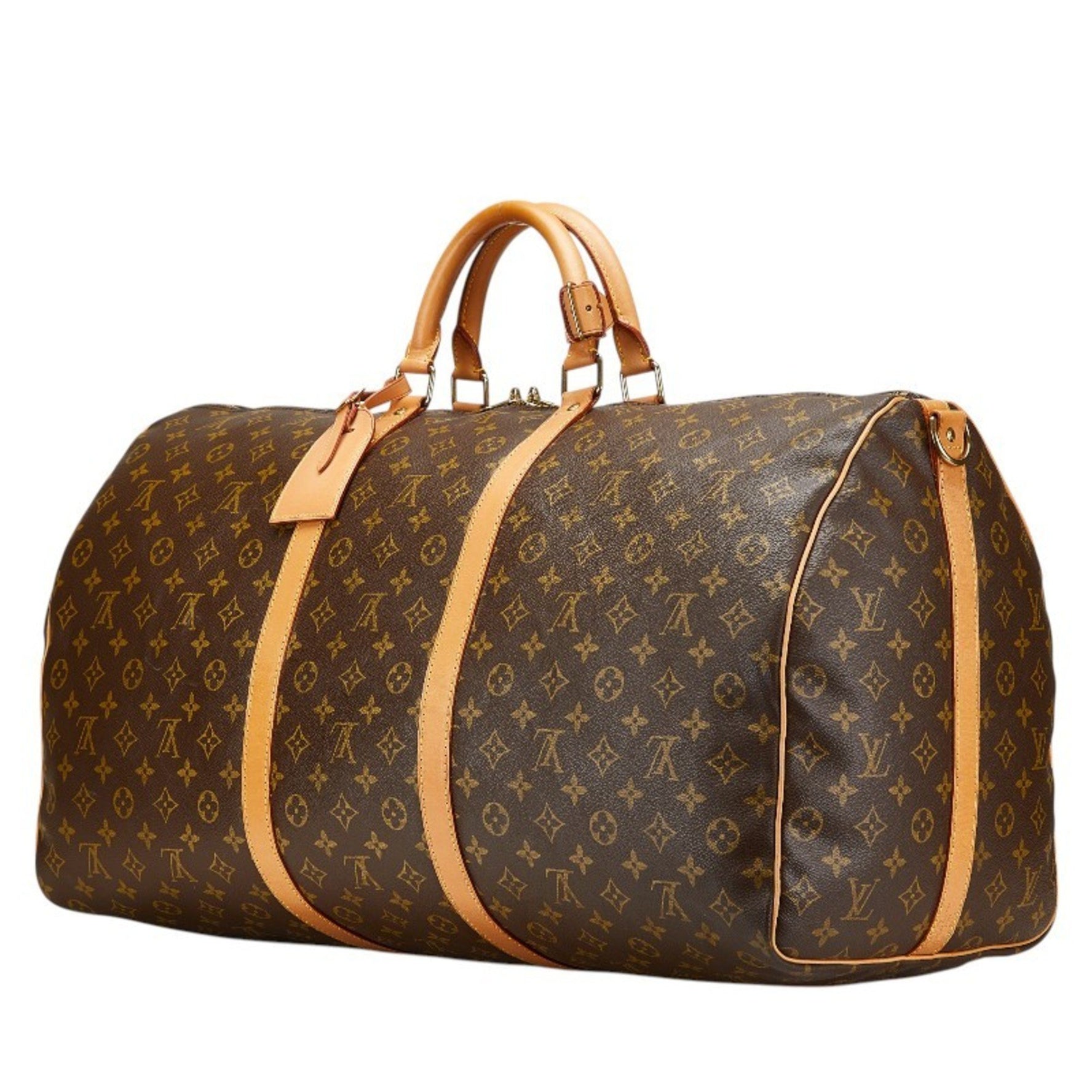 Louis Vuitton Monogram Keepall 60 Bandouliere Boston/Shoulder Bag, Leather, LOUIS VUITTON