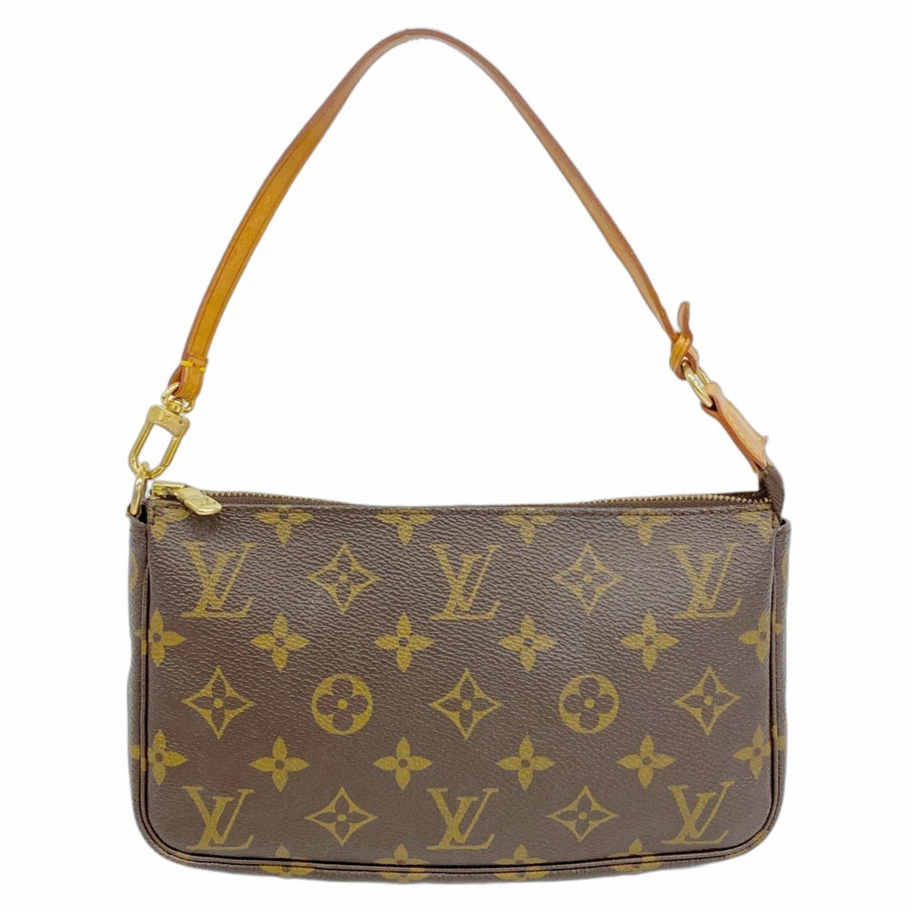 Louis Vuitton Monogram Pochette Accessoires M51980 Brown Women's Pouch