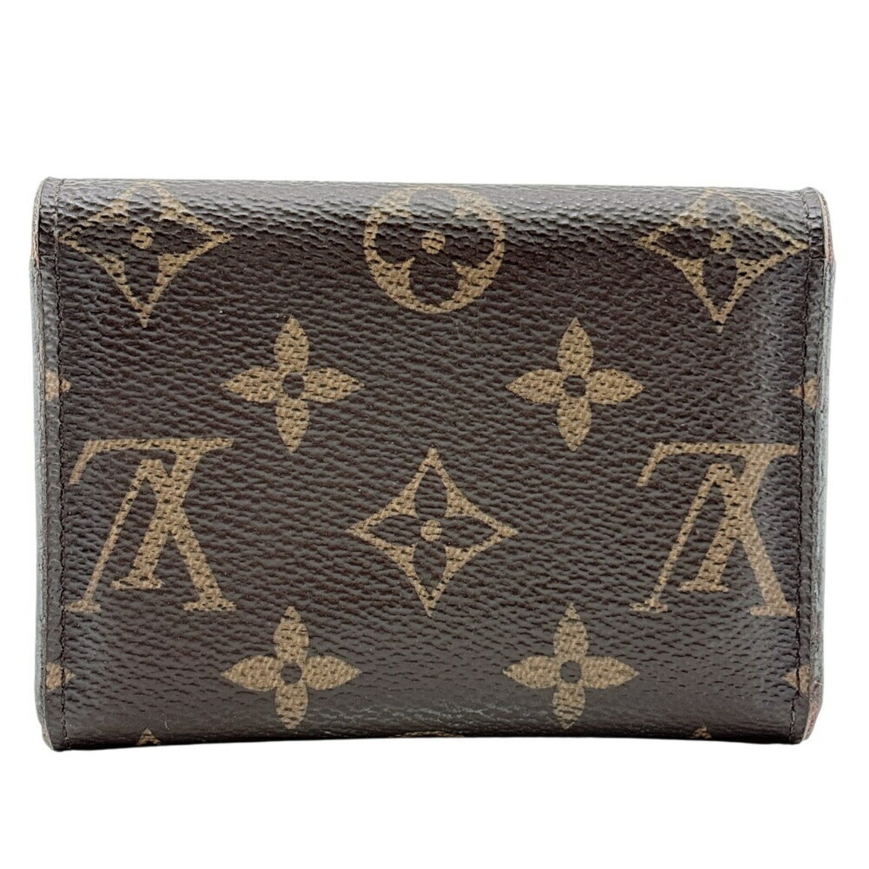 Louis Vuitton Porte Monnaie Rosari Compact Wallet Monogram, Coin Purse, Pocket, Card Slots, Brown
