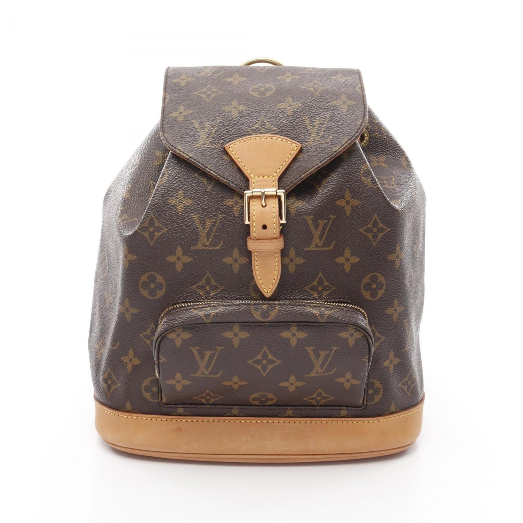 Louis Vuitton Montsouris MM Backpack, Coated Canvas and Leather, Monogram