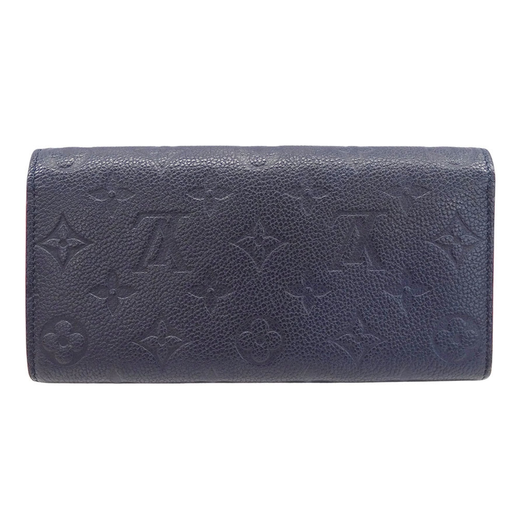 Louis Vuitton Monogram Empreinte Portefeuille Emily Long Wallet, Flap-Style, Logo