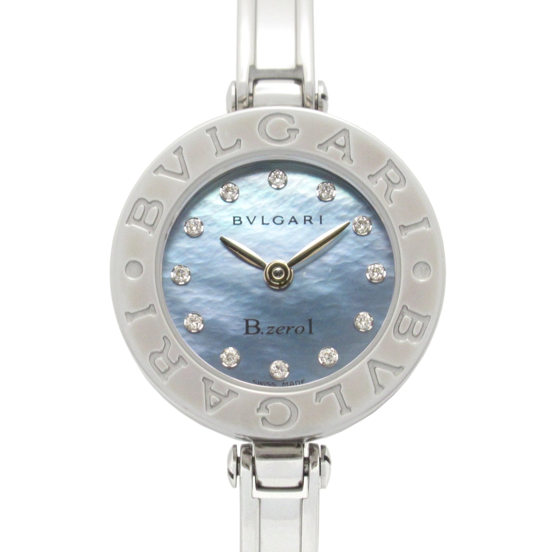 BVLGARI Watch, Stainless Steel, Blue Shell