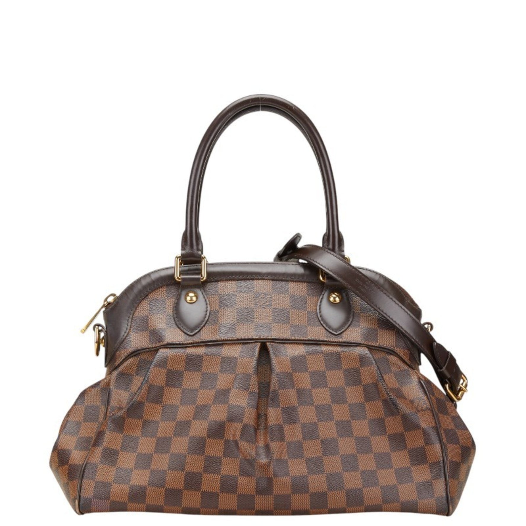 Louis Vuitton Damier Trevi PM Handbag/Shoulder Bag, PVC Leather