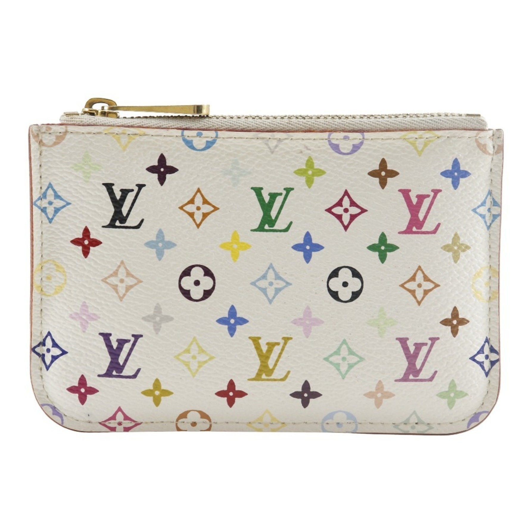 Louis Vuitton Pochette Cree Coin Case Monogram Multicolore 2009 White