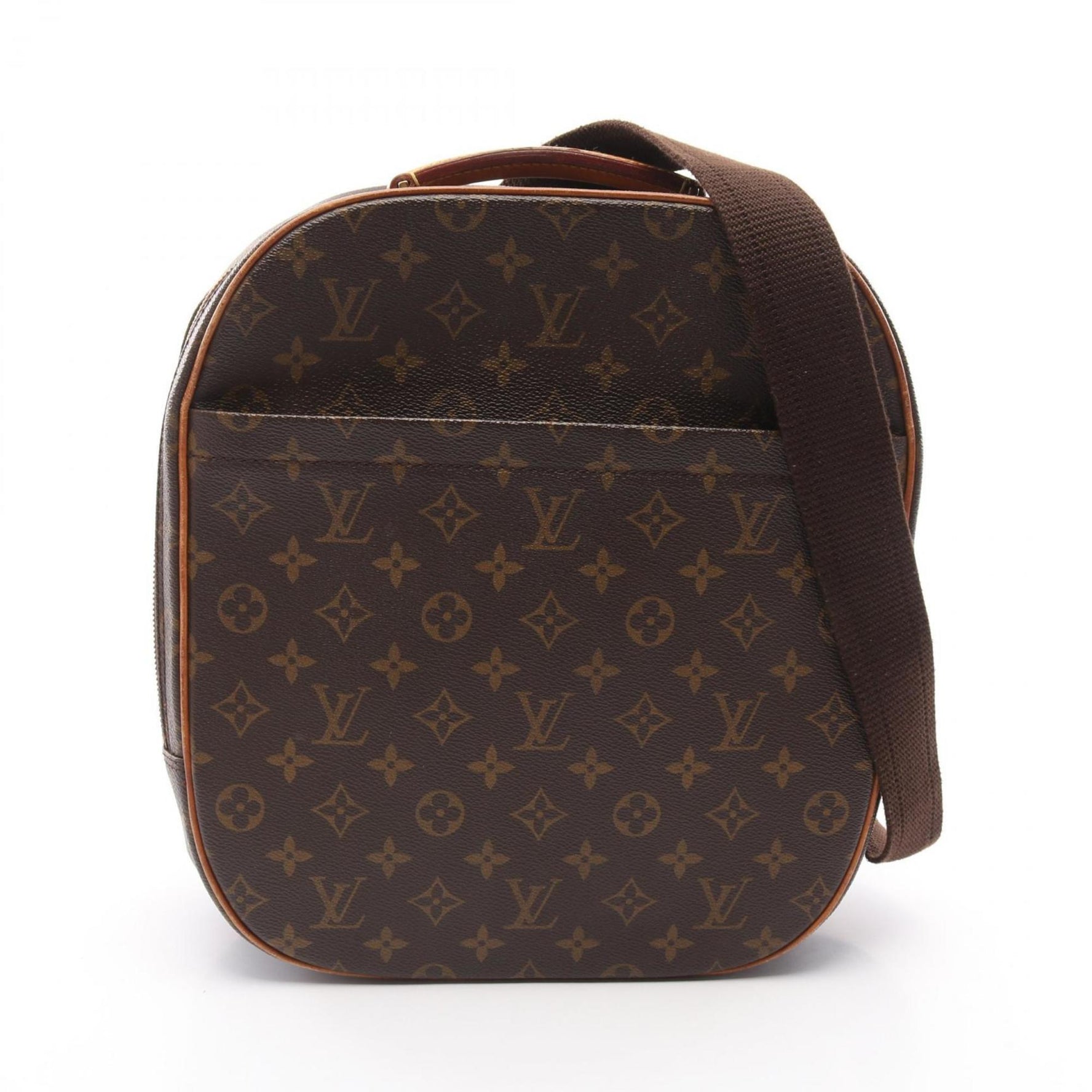 Louis Vuitton Packall Sacado Handbag Coated Canvas Leather Monogram